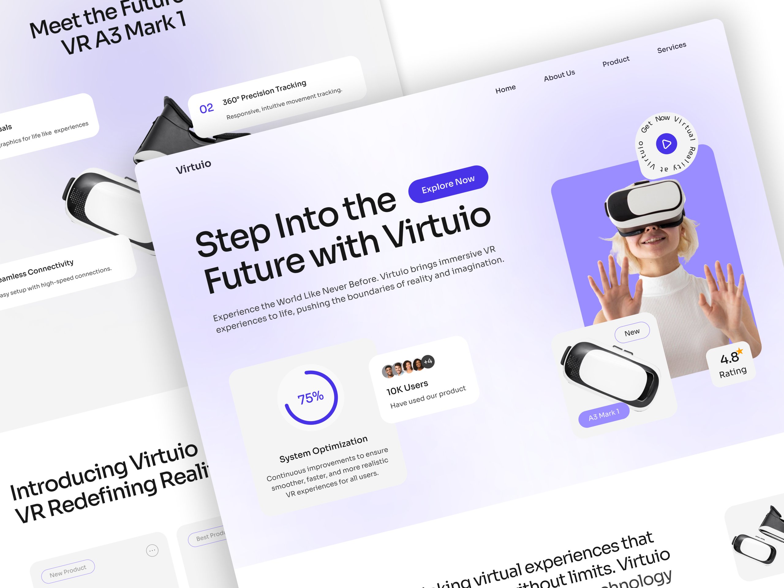 Virtuo - VR Company Landing Page