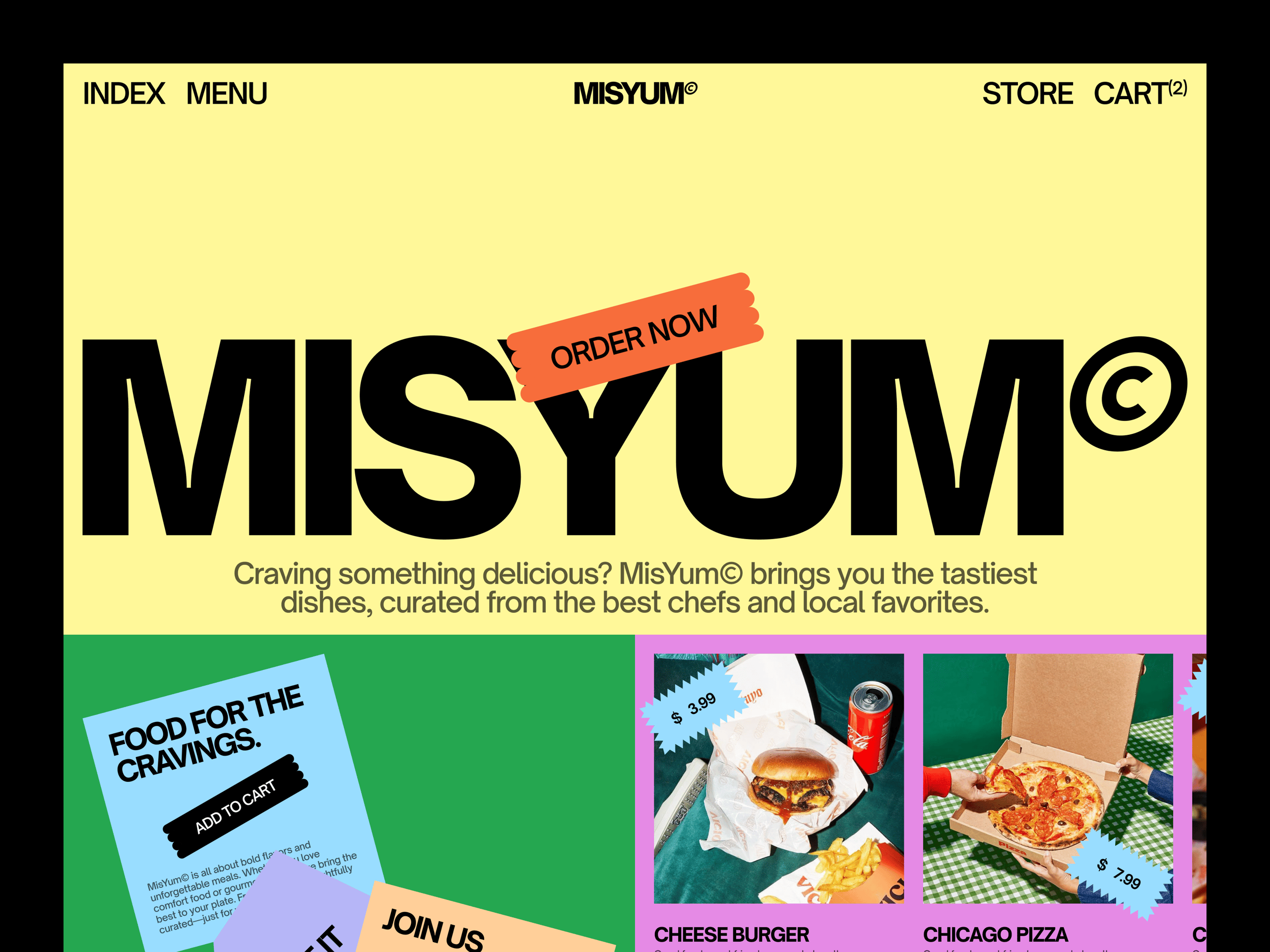 UI/UX for Misyum© – A Delightful Food Website Design