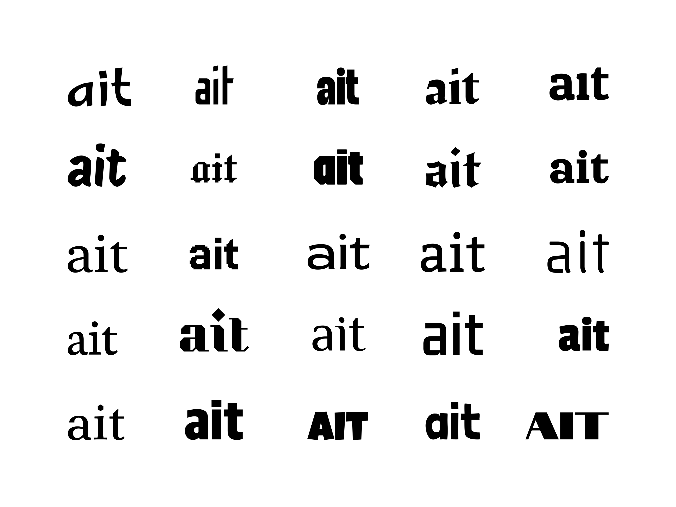 Early Lettering Explorations