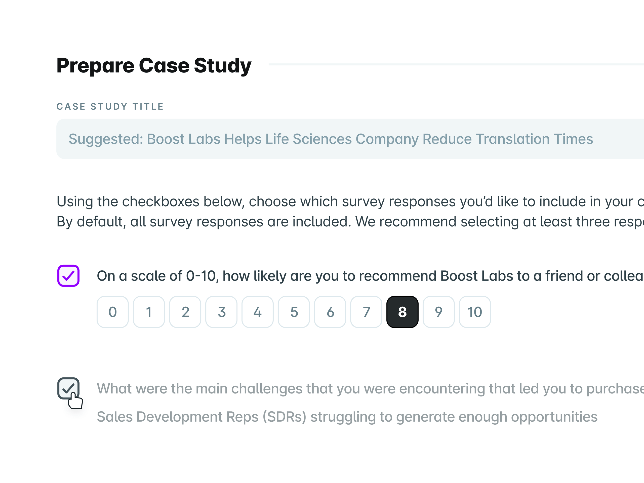 UserEvidence Prepare Case Study UI