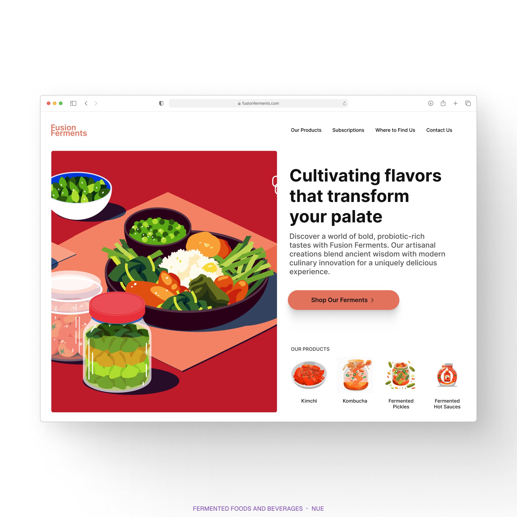 Fermented Foods and Beverages Landing Page
