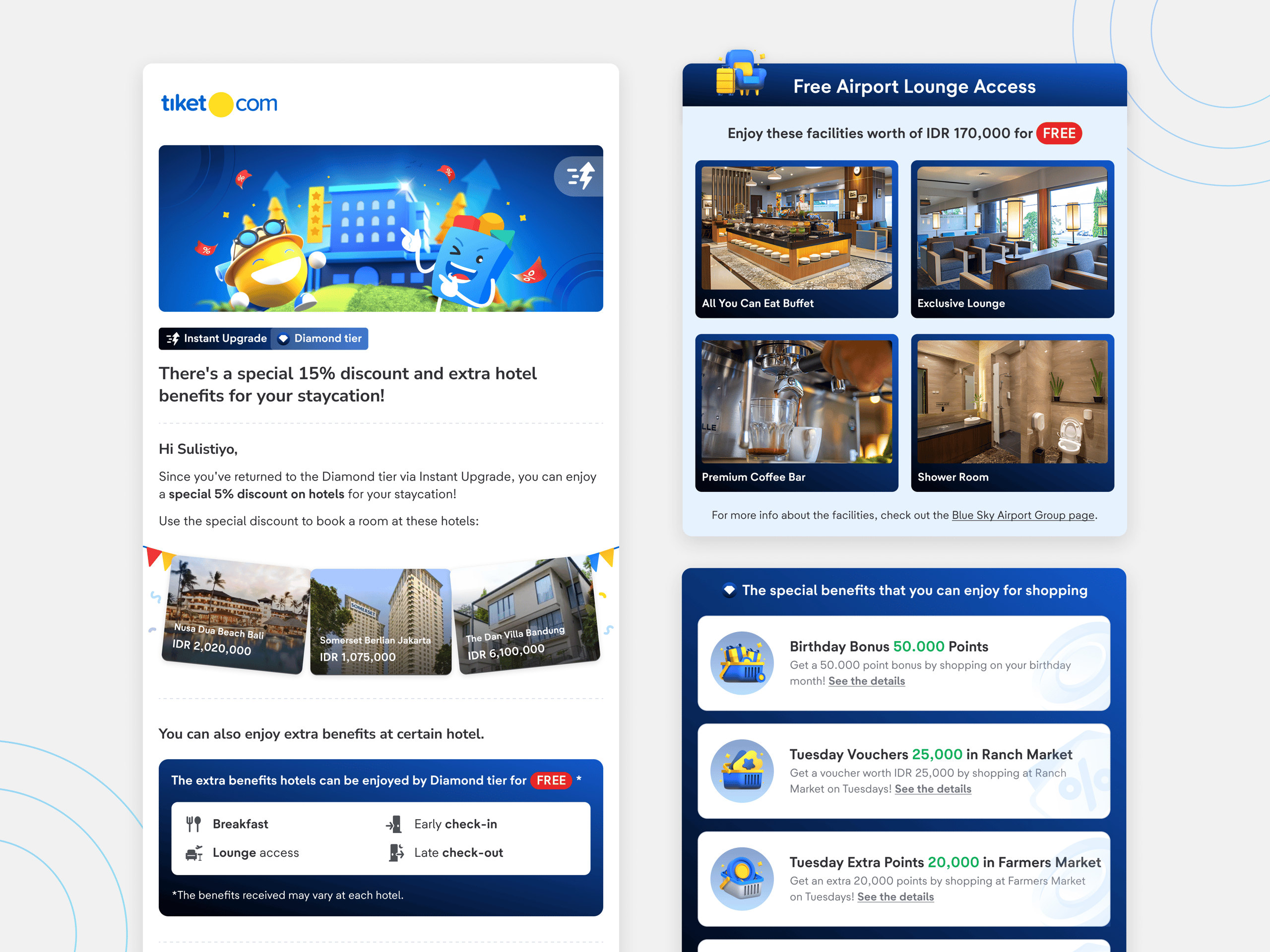 Email Design - Blibli Tiket Rewards