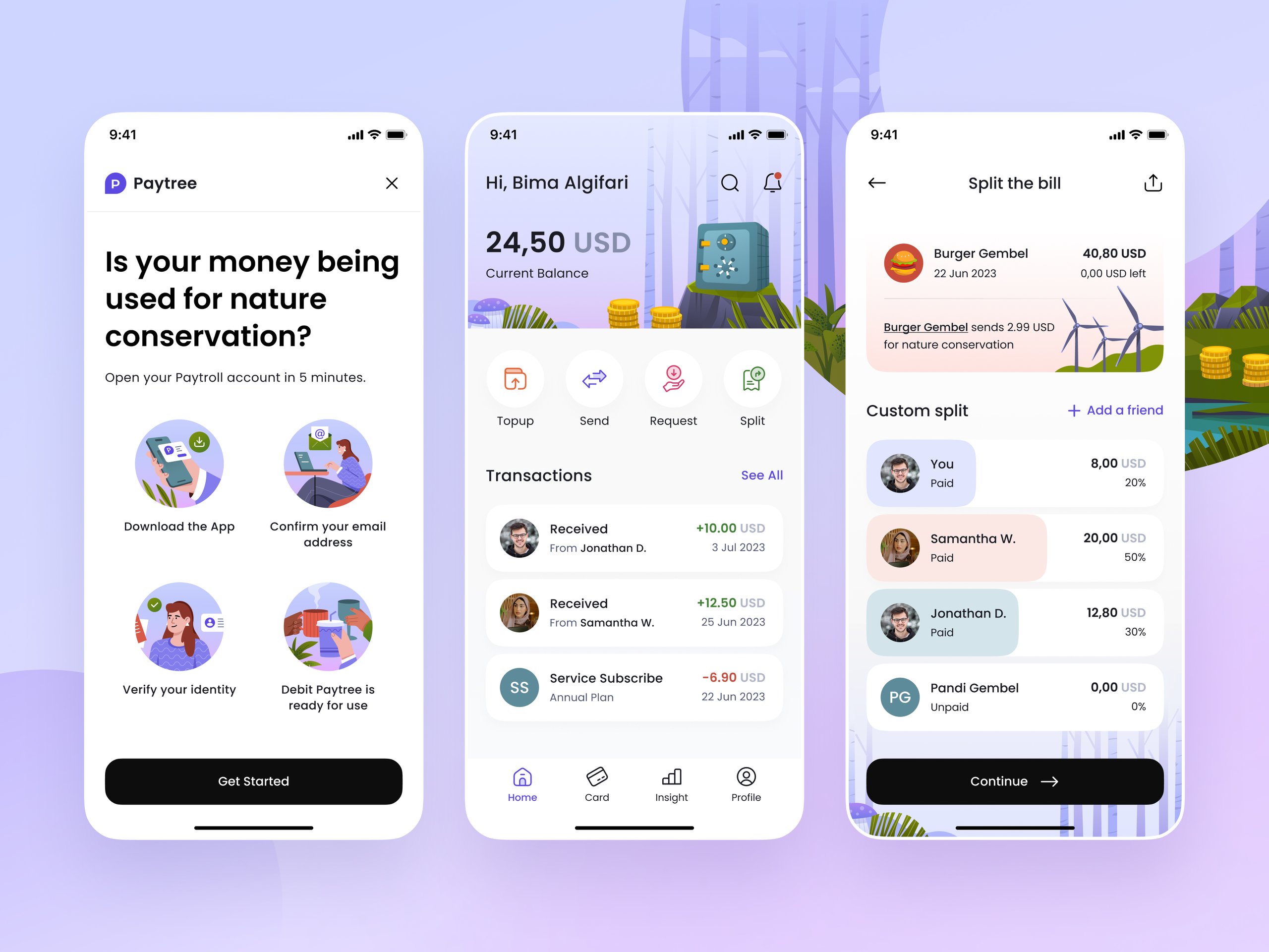 Modern Payment Mobile App Design