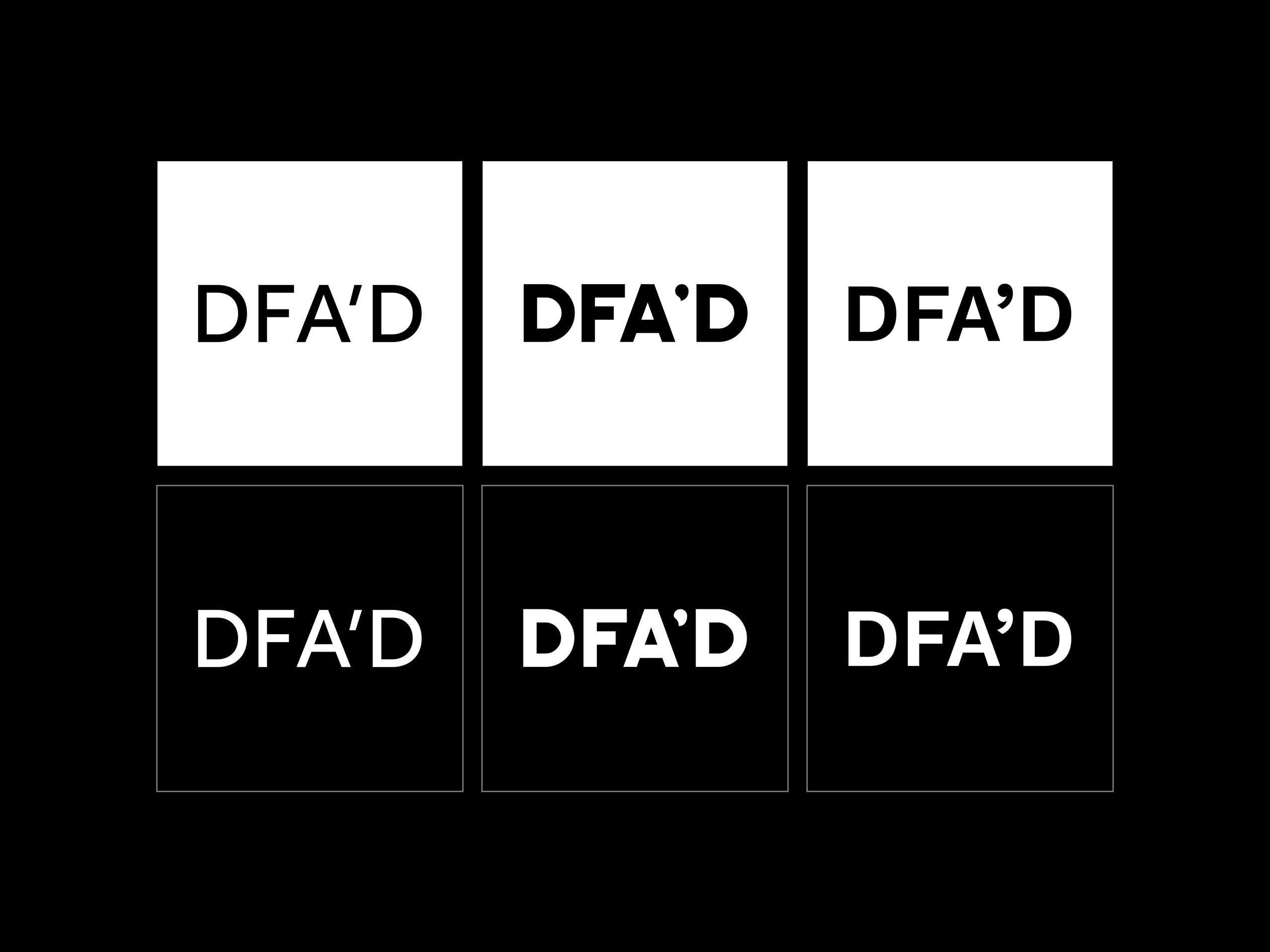 DFA'D Artwork Drafts