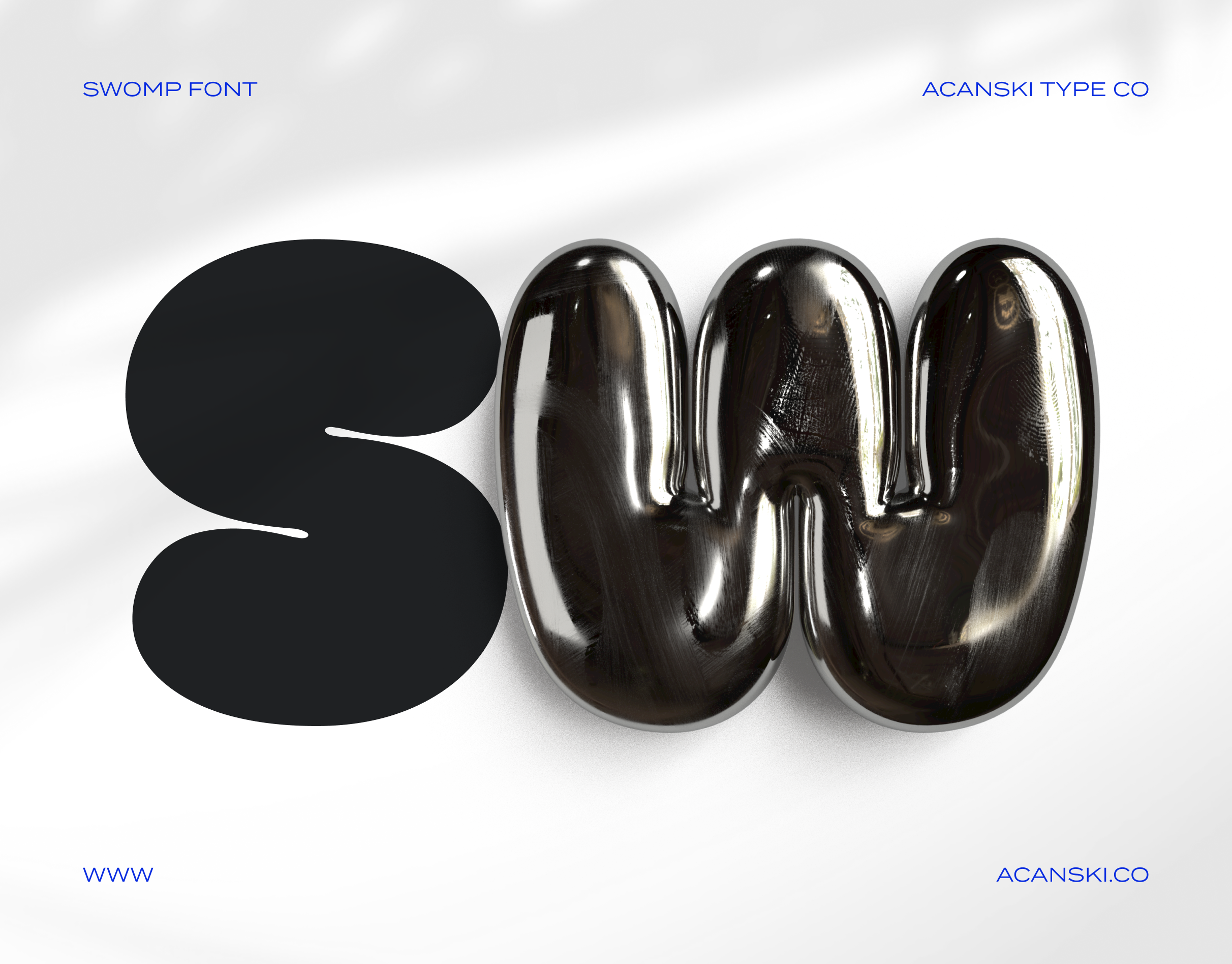 Swomp - Free 3D font