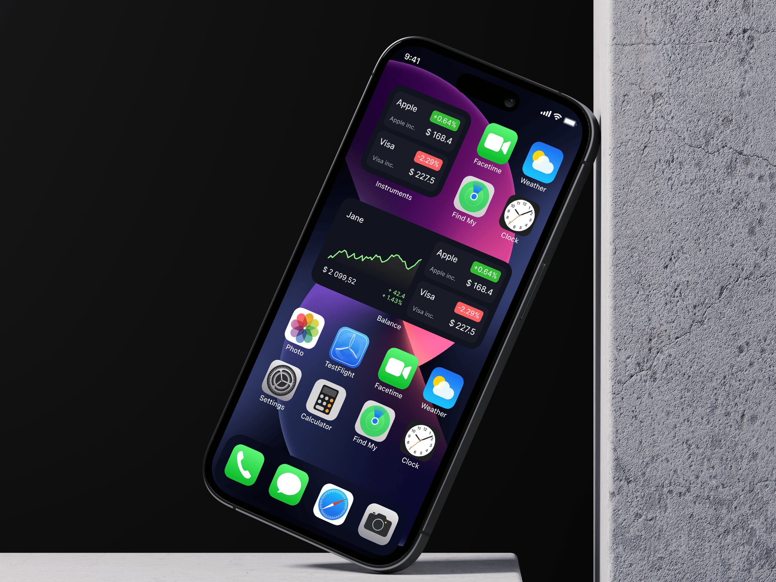 Data visualization app UI-kit | iOS Widgets 2
