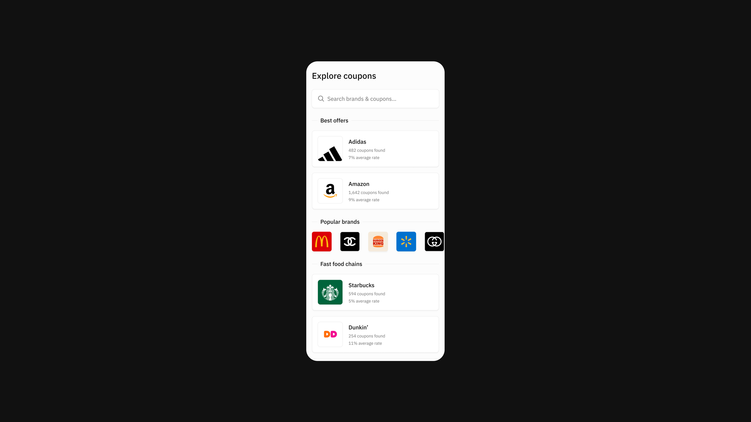 Coupon UI