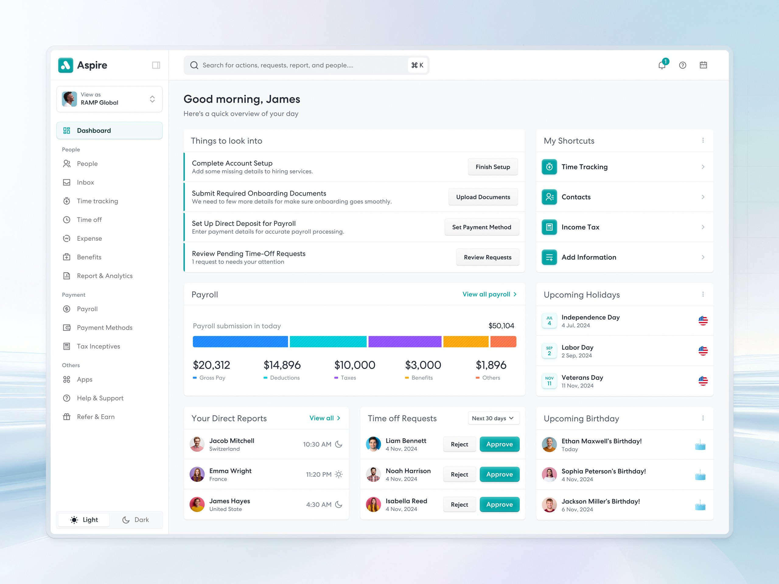 New HR Admin Dashboard Design ✨