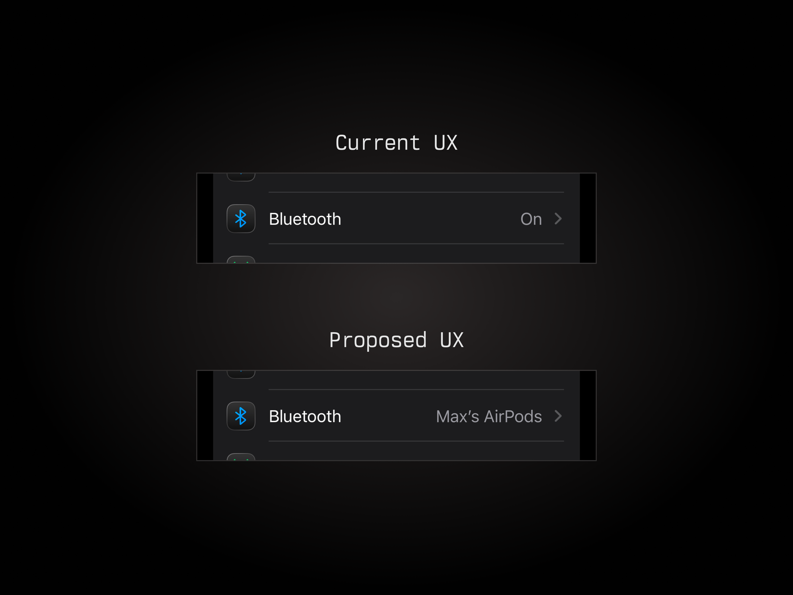 iOS 26 Contextualized Bluetooth Menu Concept