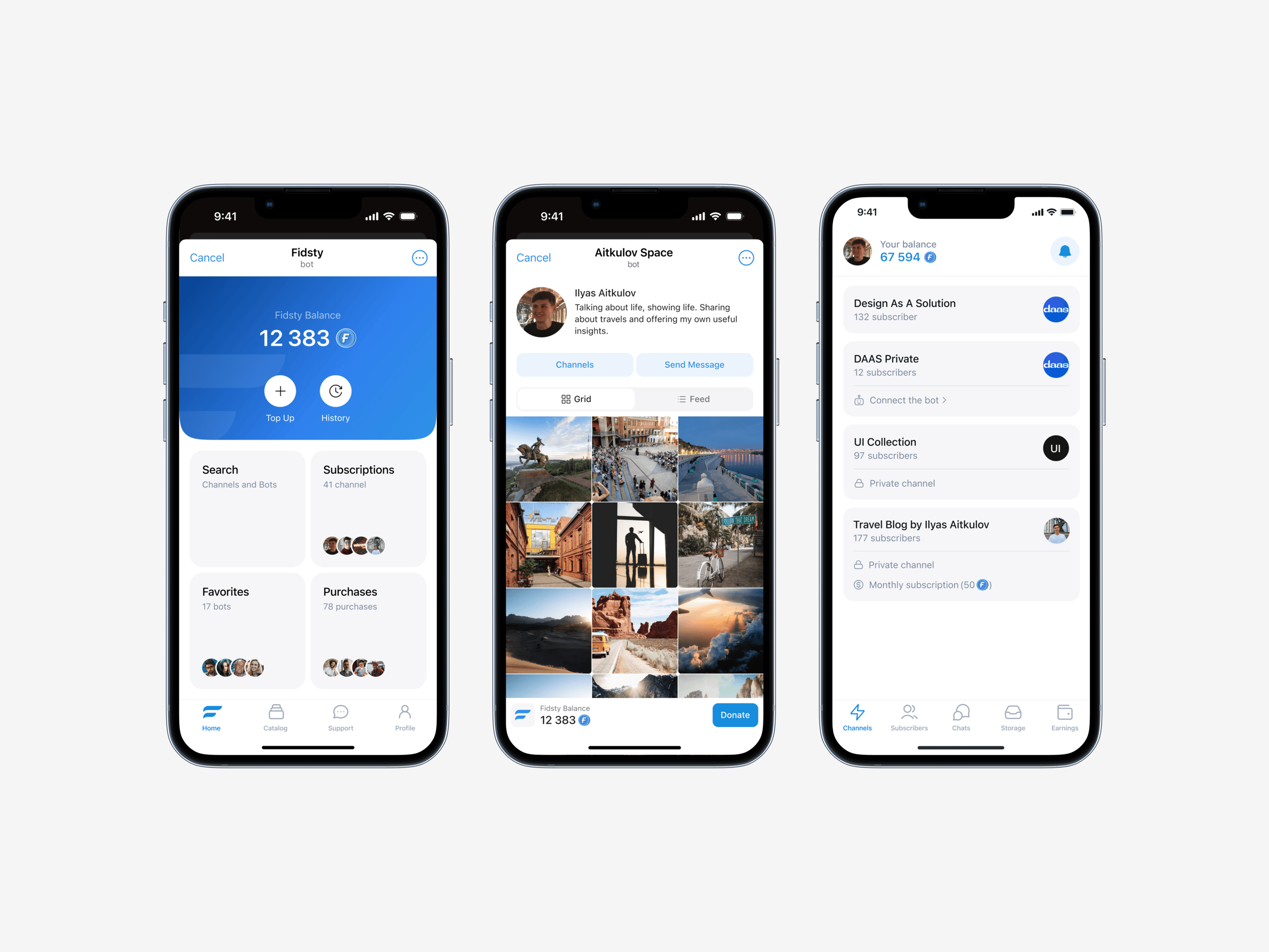 Mobile App for content monetization in Telegram