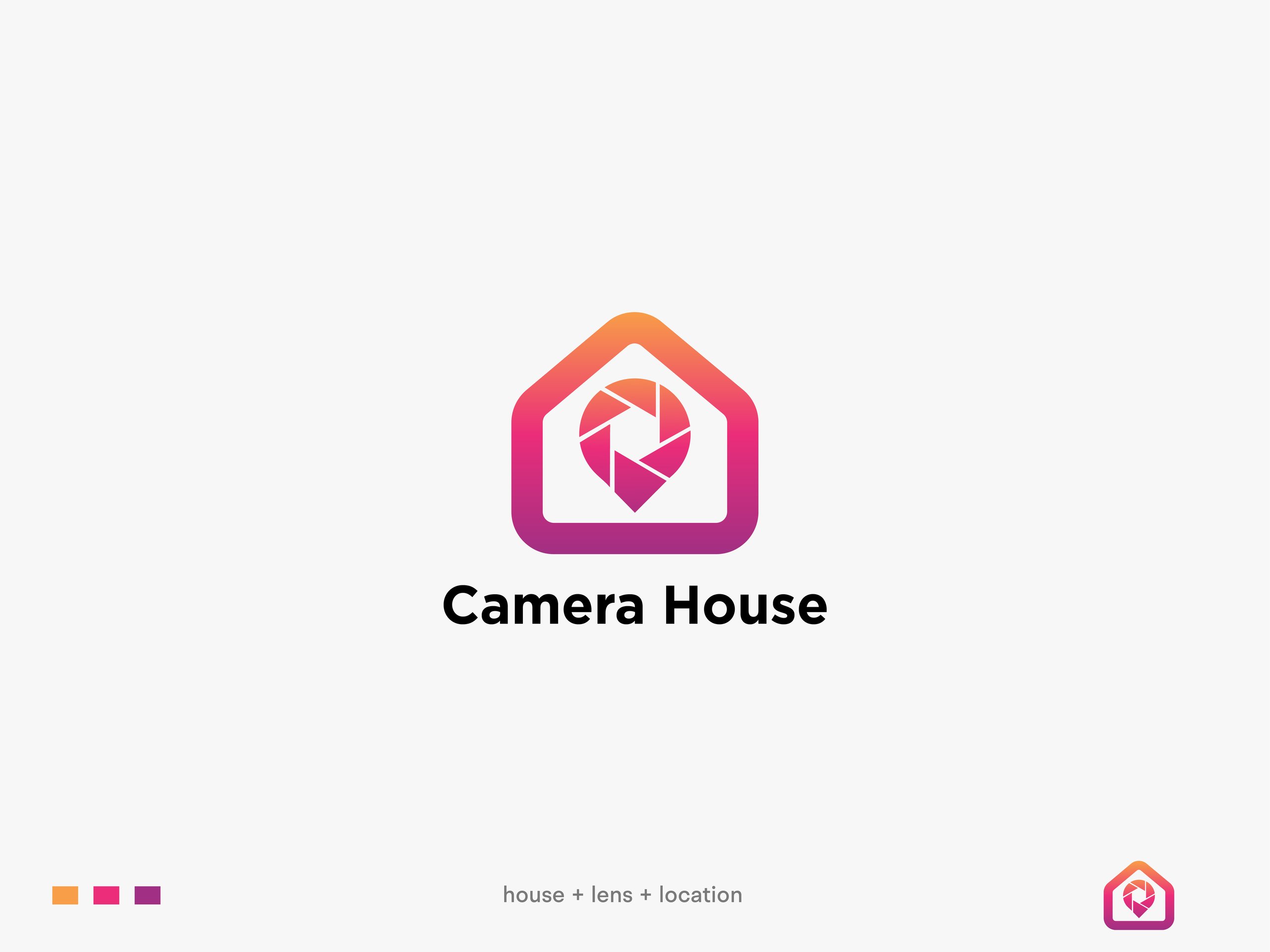 Camera House Logo Design