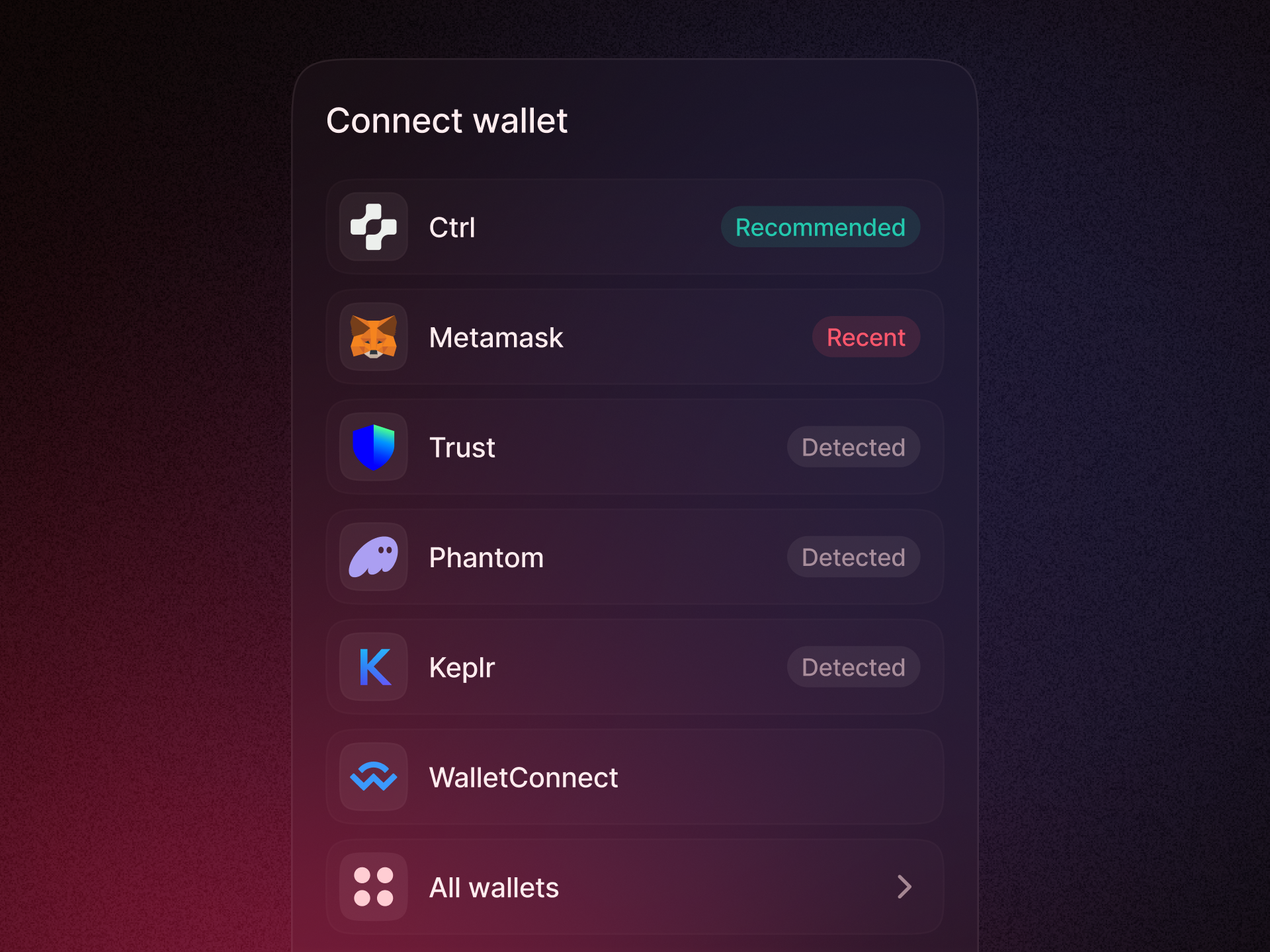Crypto Wallet collection by Diana Burmistrova | Layers