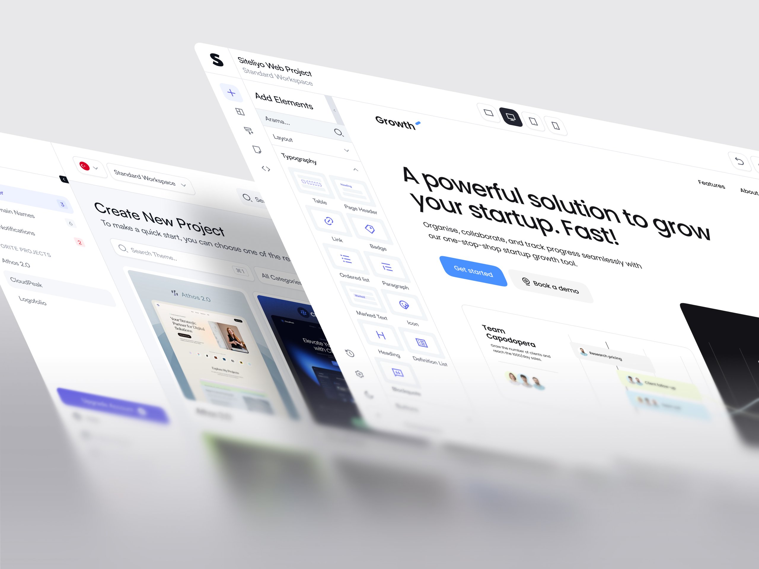 Siteliyo | No-Code Drag & Drop Website Editor UI/UX Design