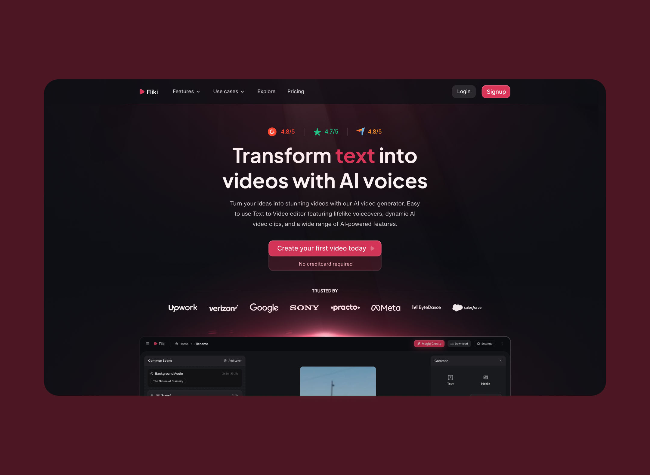Fliki.ai - Rebranding Concept