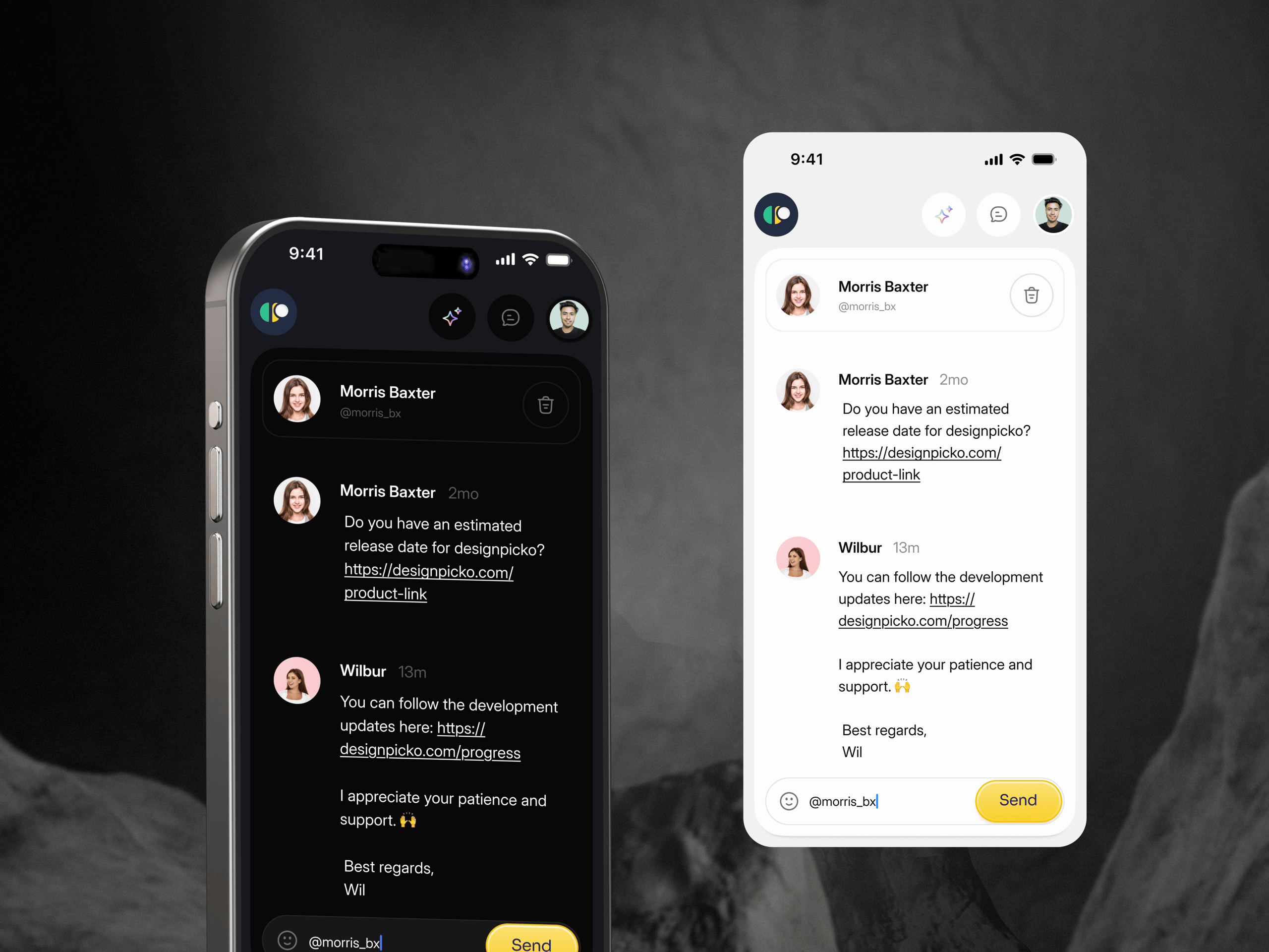 Personalised AI Chatbot Mobile App UI