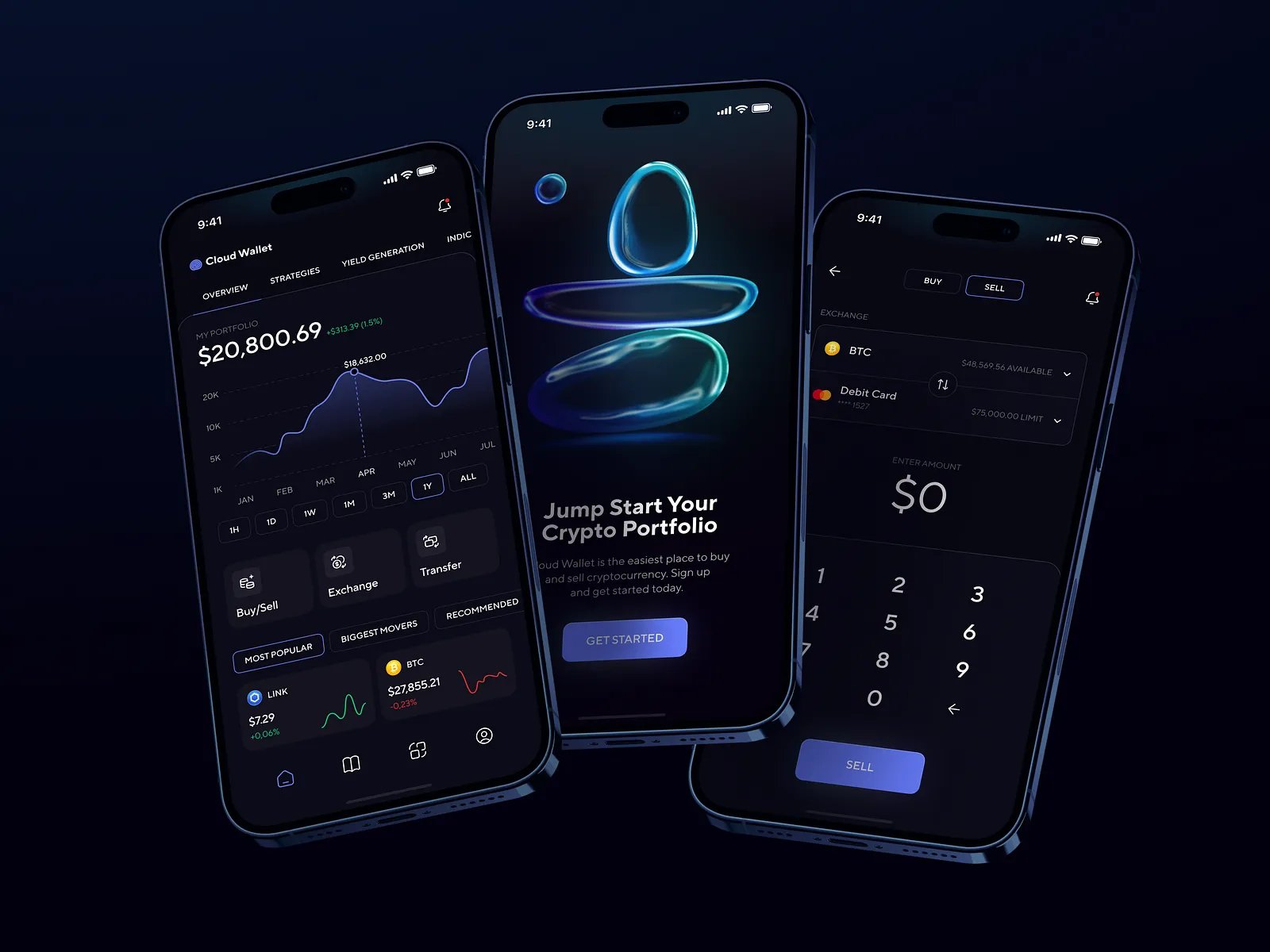 Cloud Wallet — Crypto Trading App by Conceptzilla | Layers