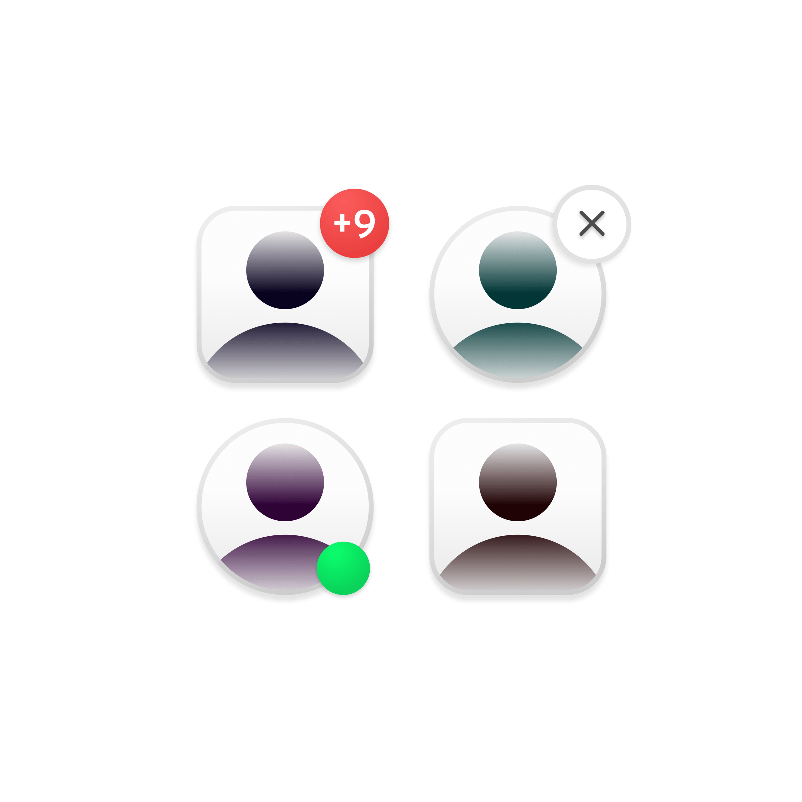 Default avatars UI