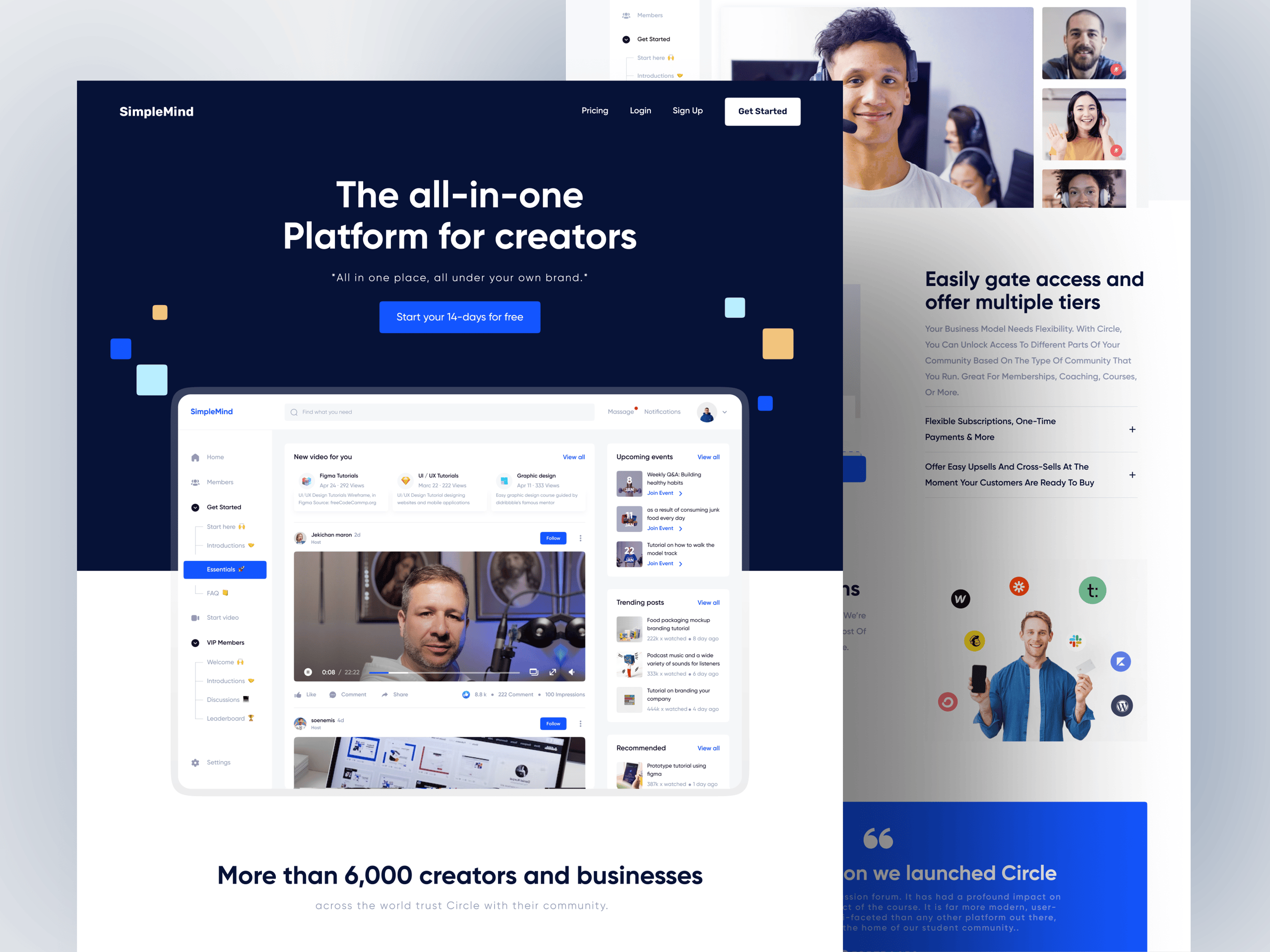 SimpleMind - community platform for creators & brands