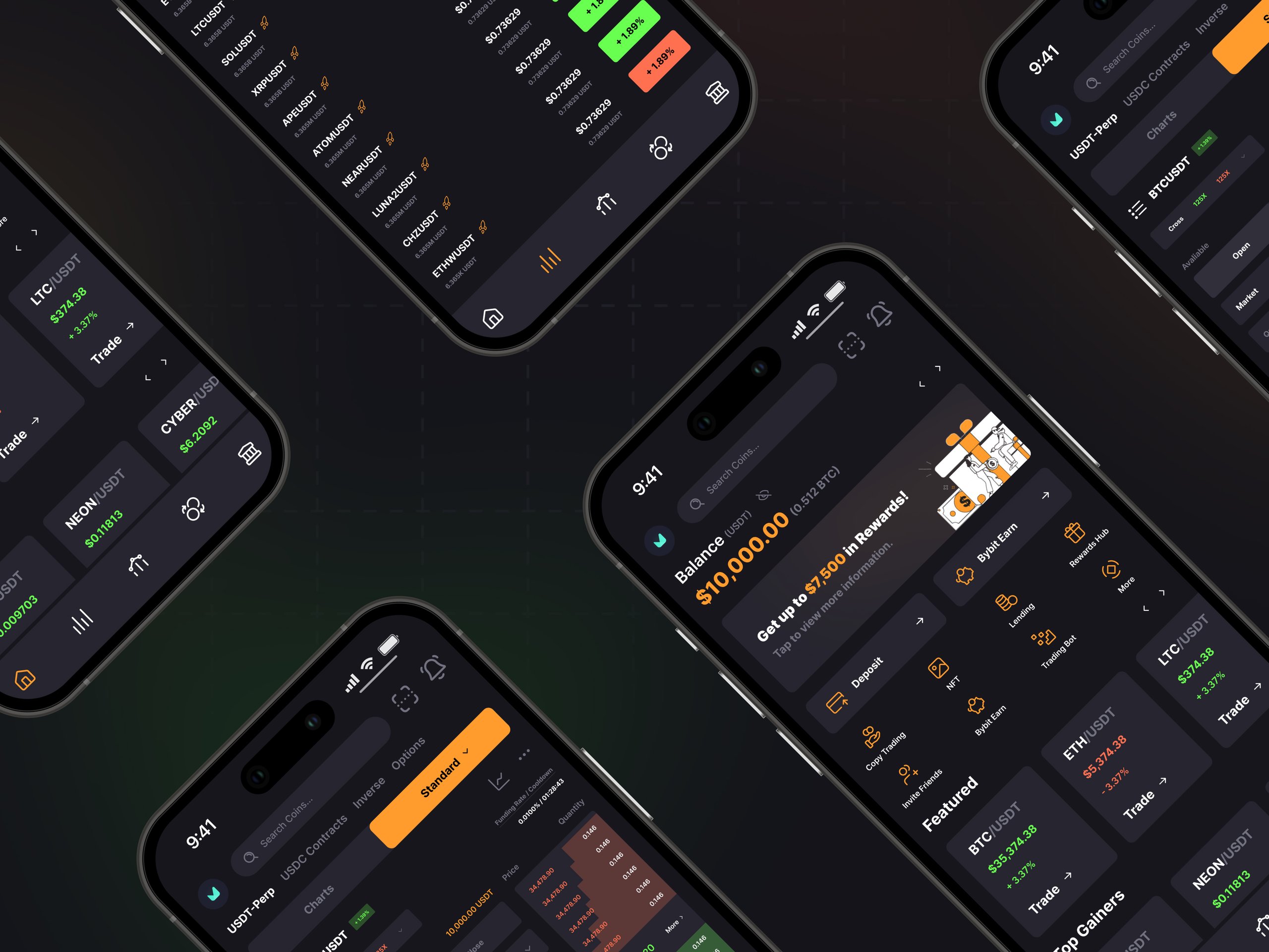 Mobile UI/UX Design for Bybit