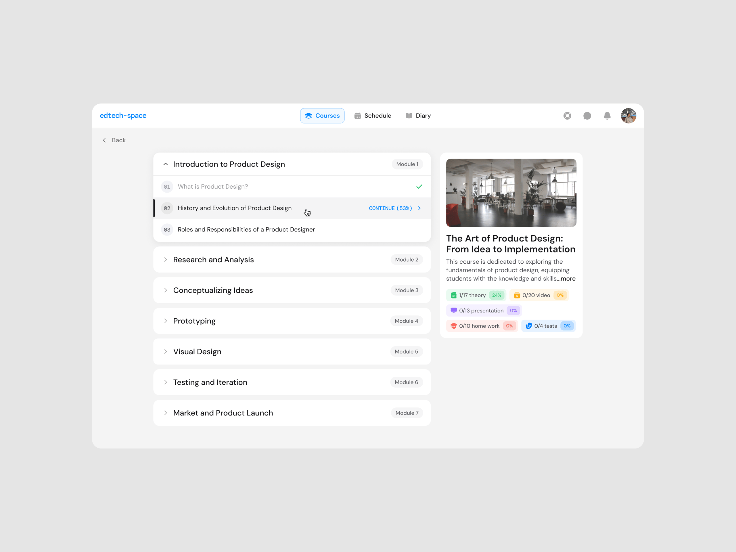 EdTech Space - Learning Management System