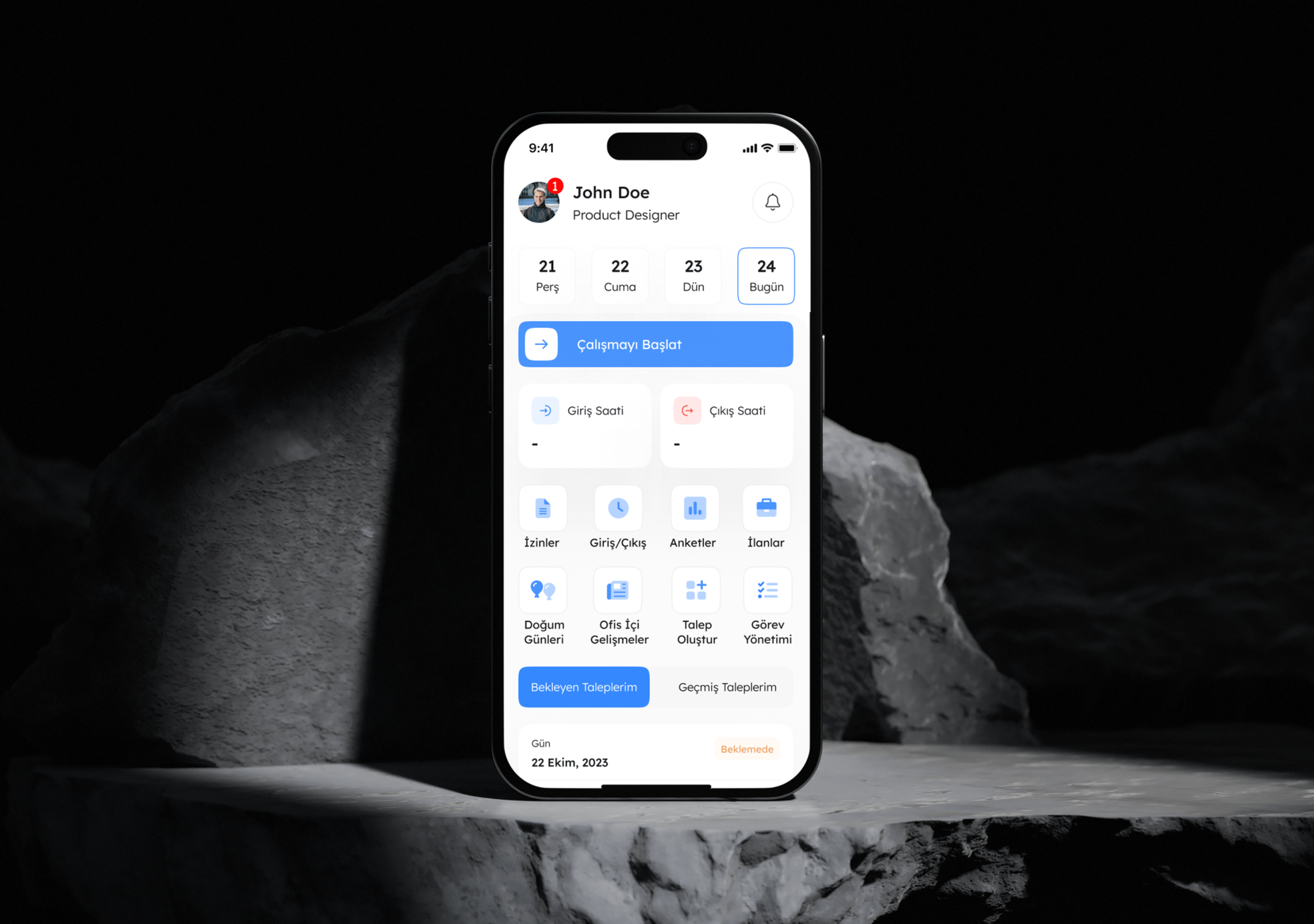 HR Management Mobile App UI/UX