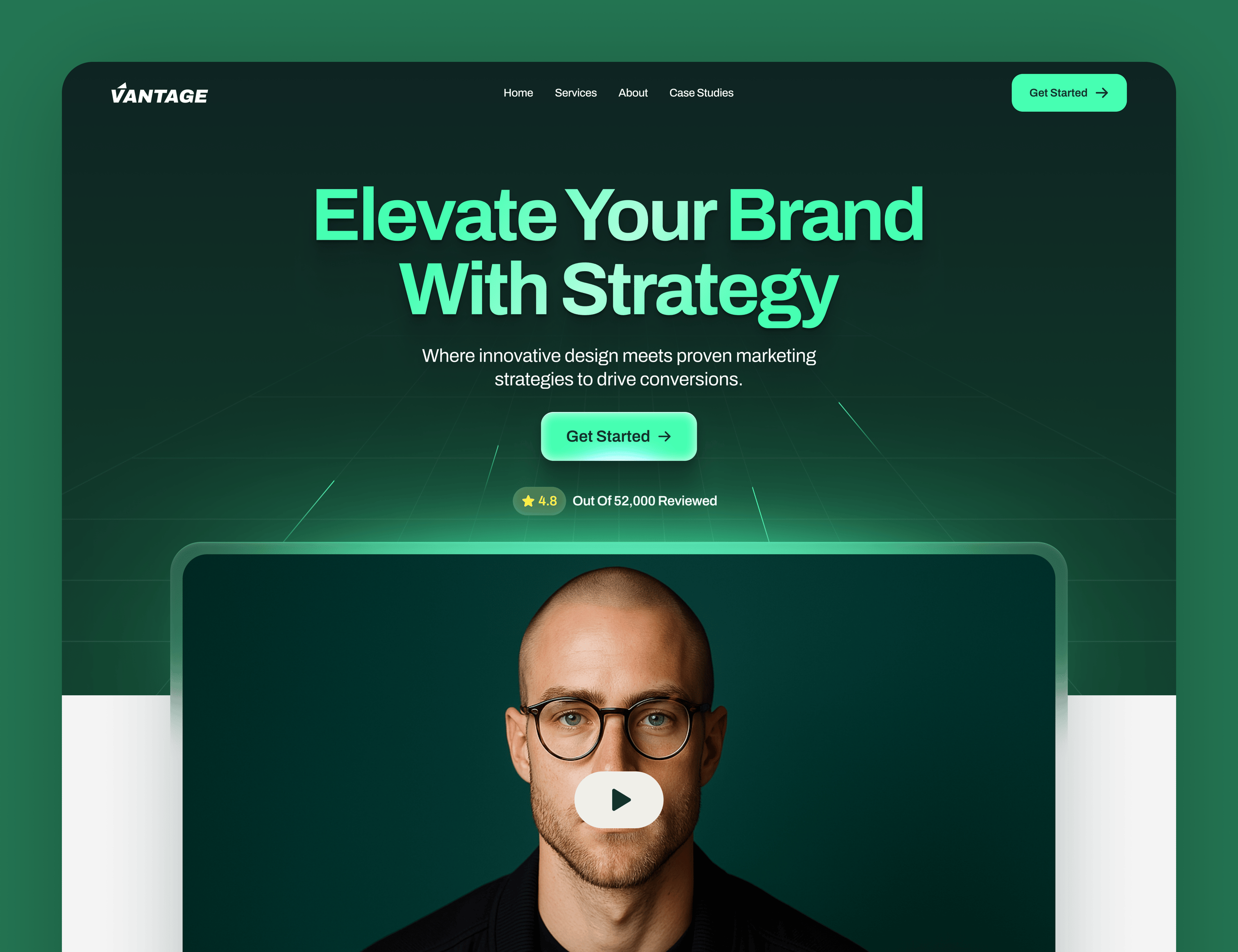 Marketing agency website