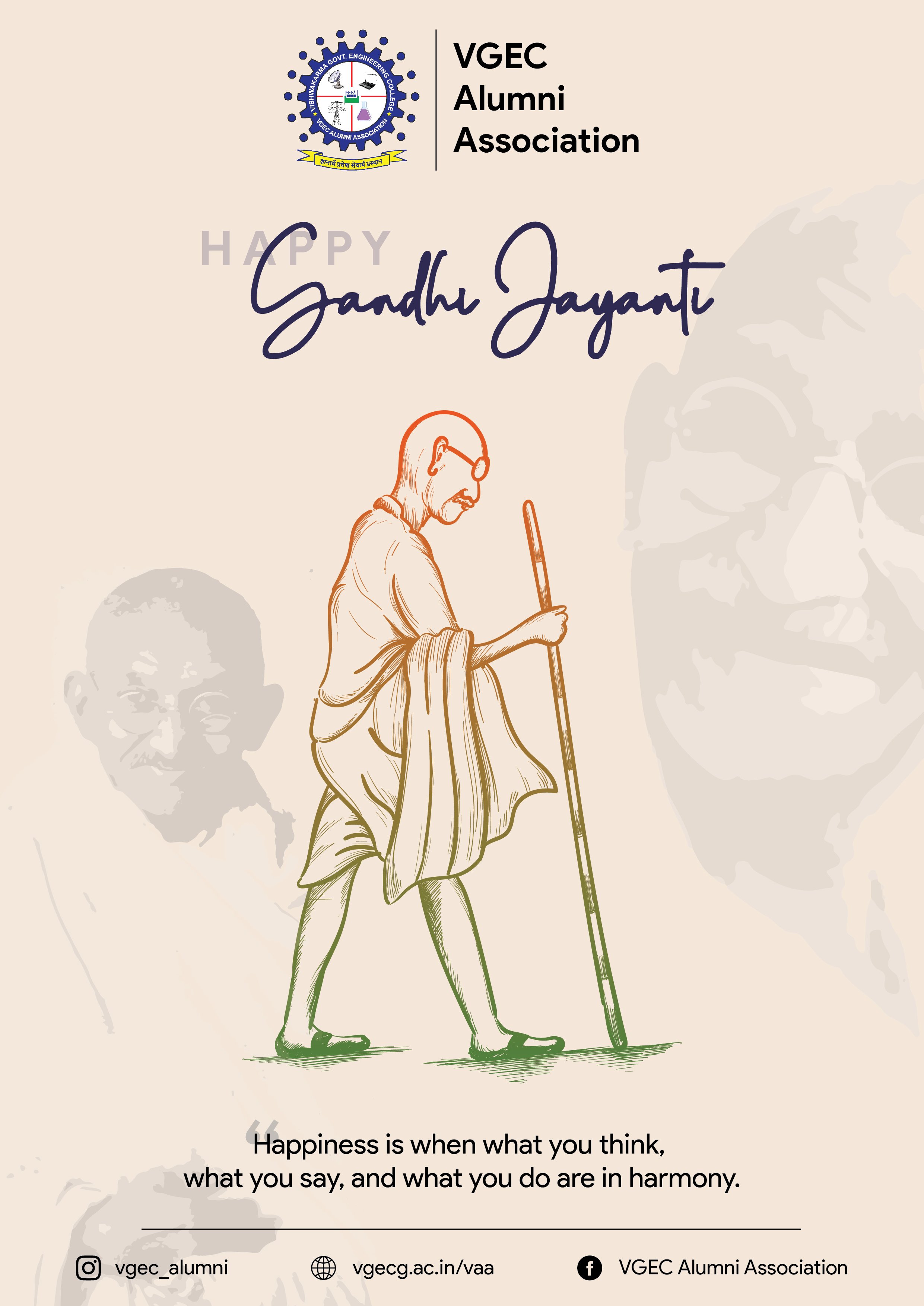 VAA/Gandhi Jayanti Poster Design