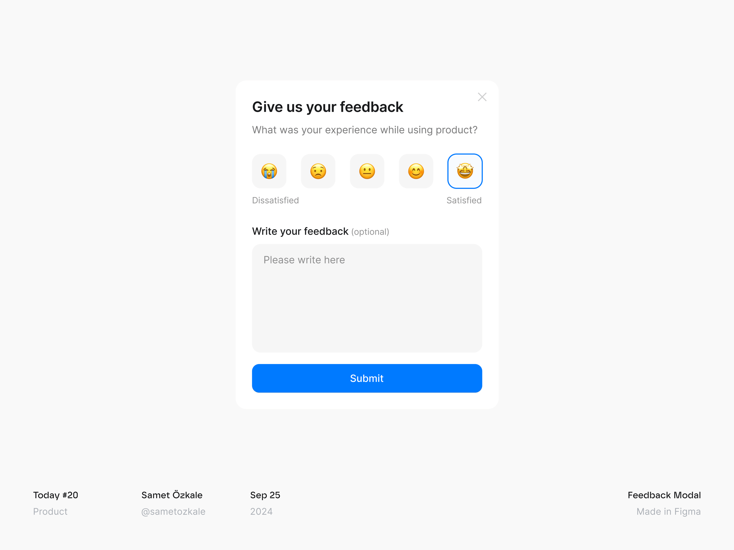 Feedback Modal