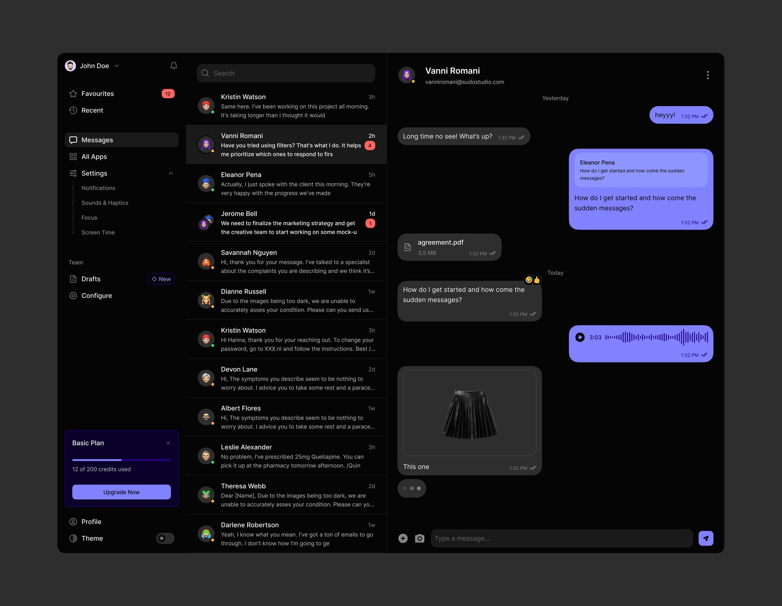 Messaging Web App