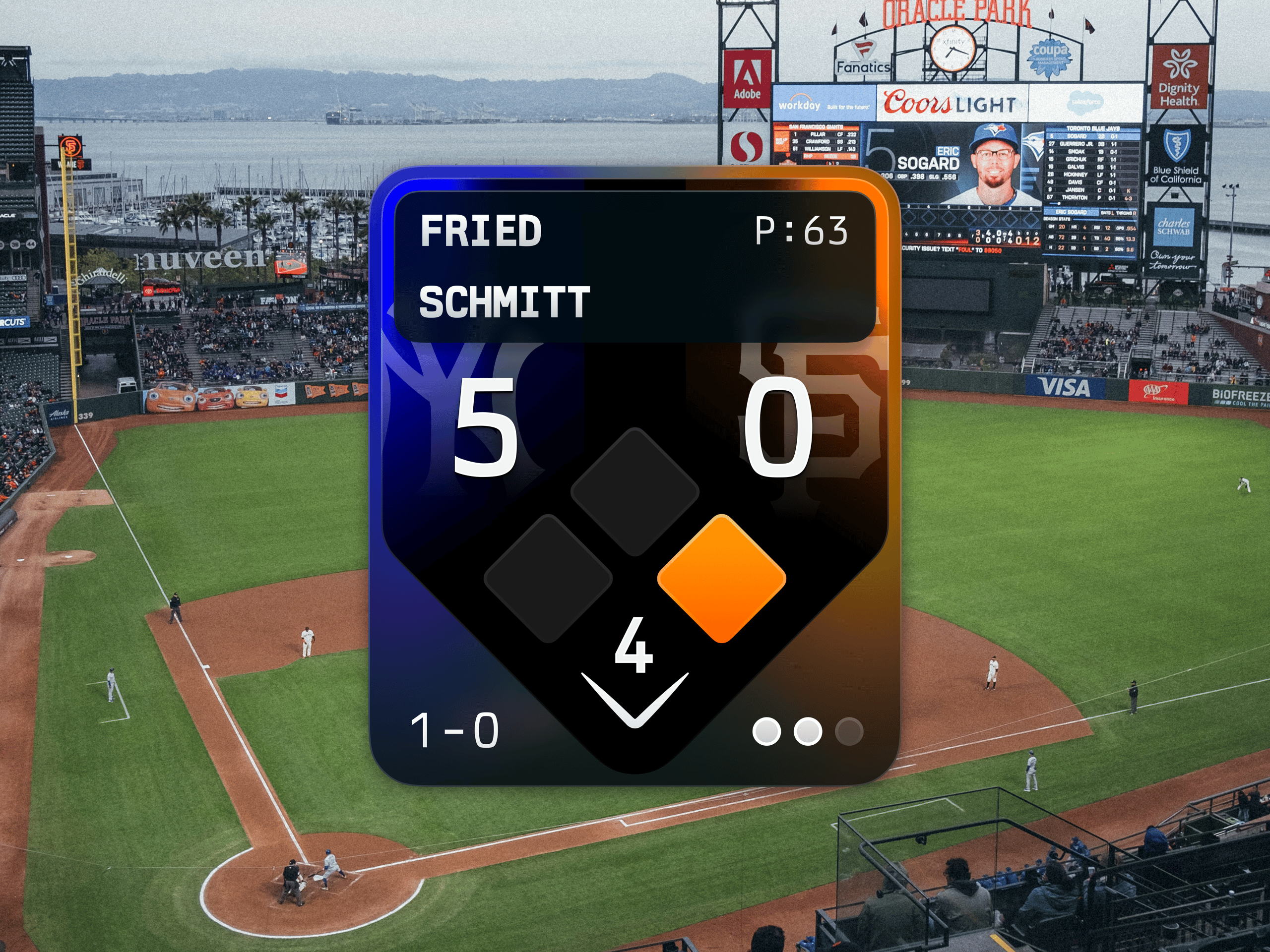 Netflix MLB Score Bug Redesign Concept