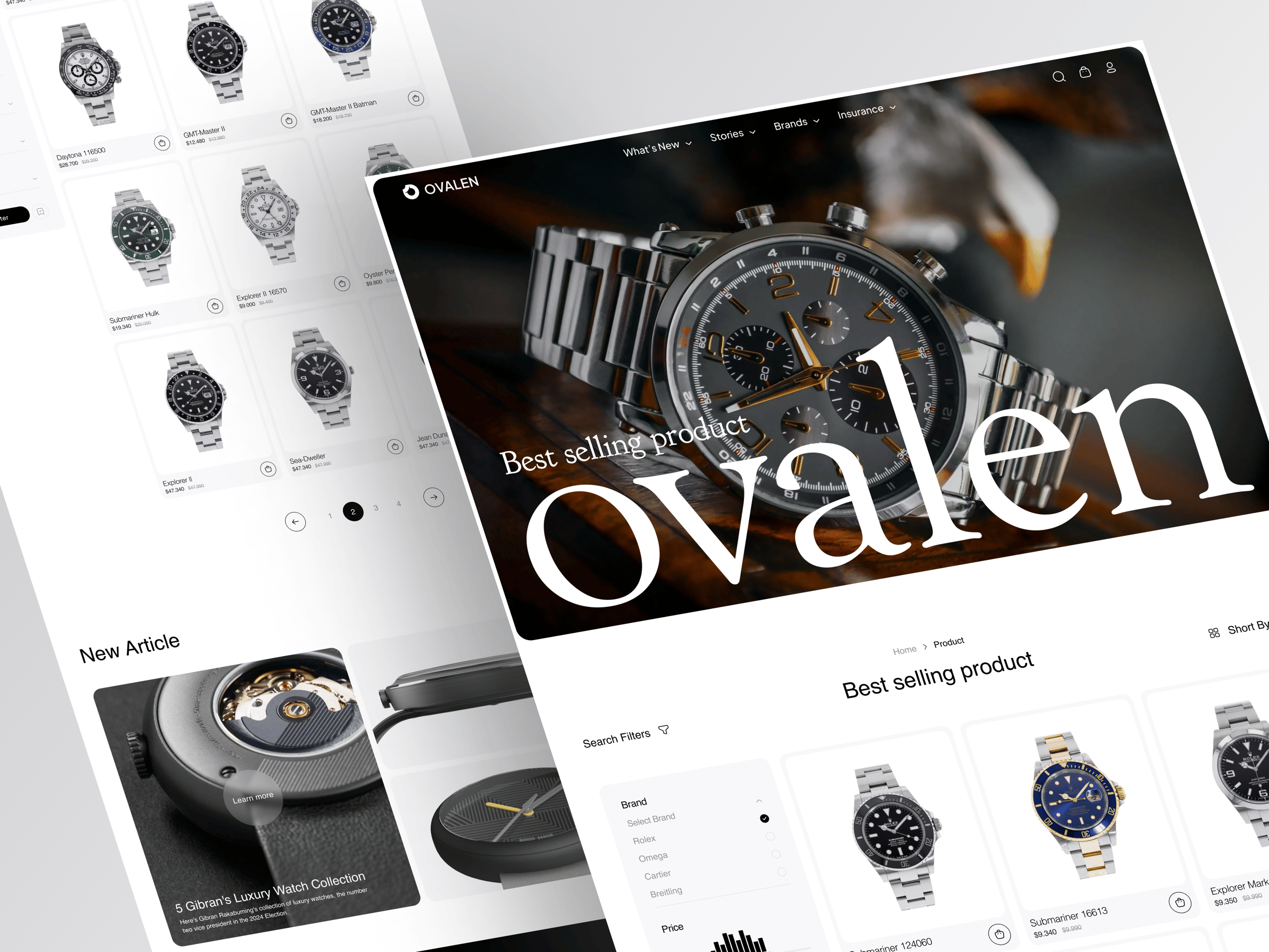Ovalen - Ecommerce Product Details Page