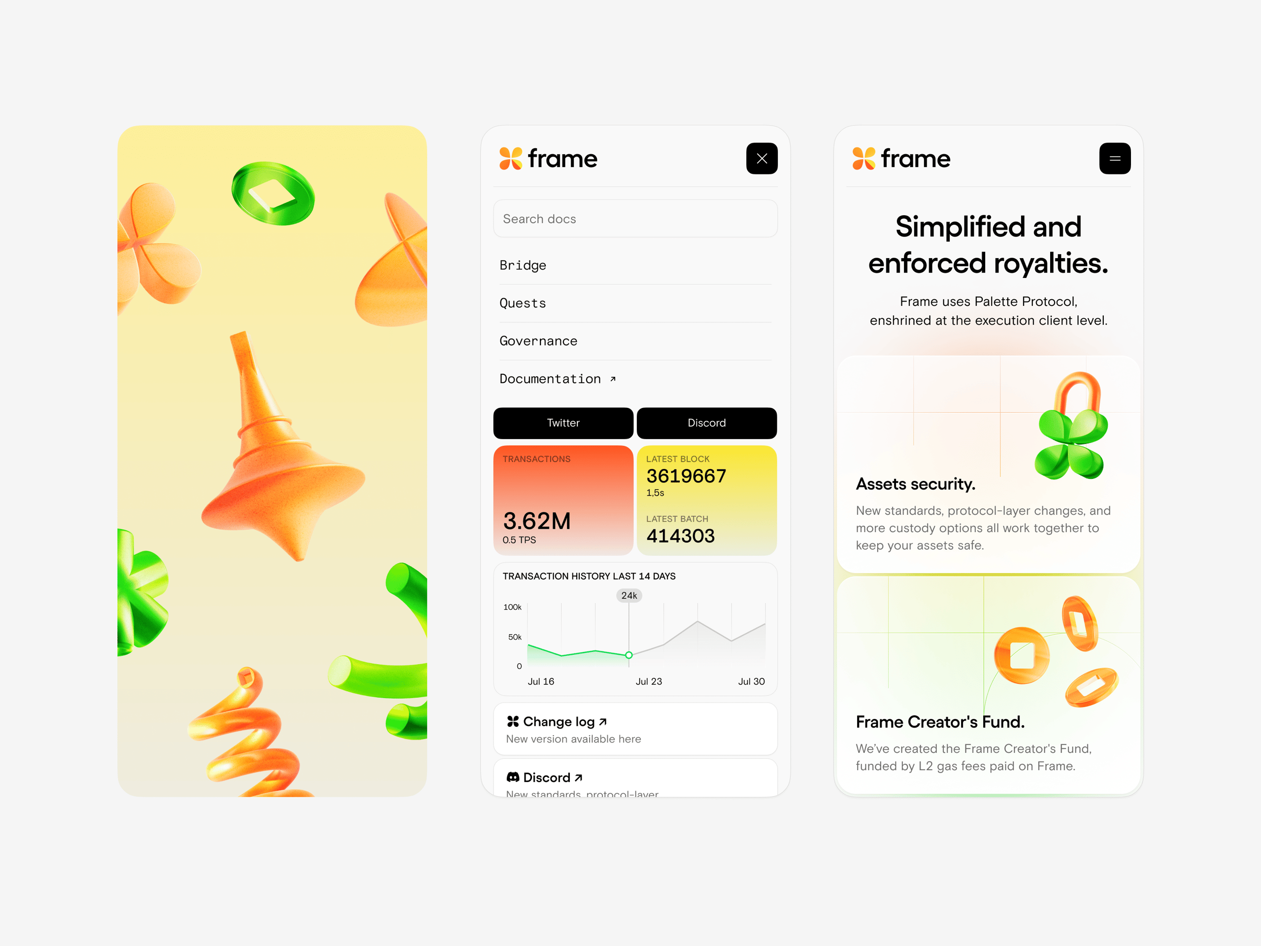 frame network: web design