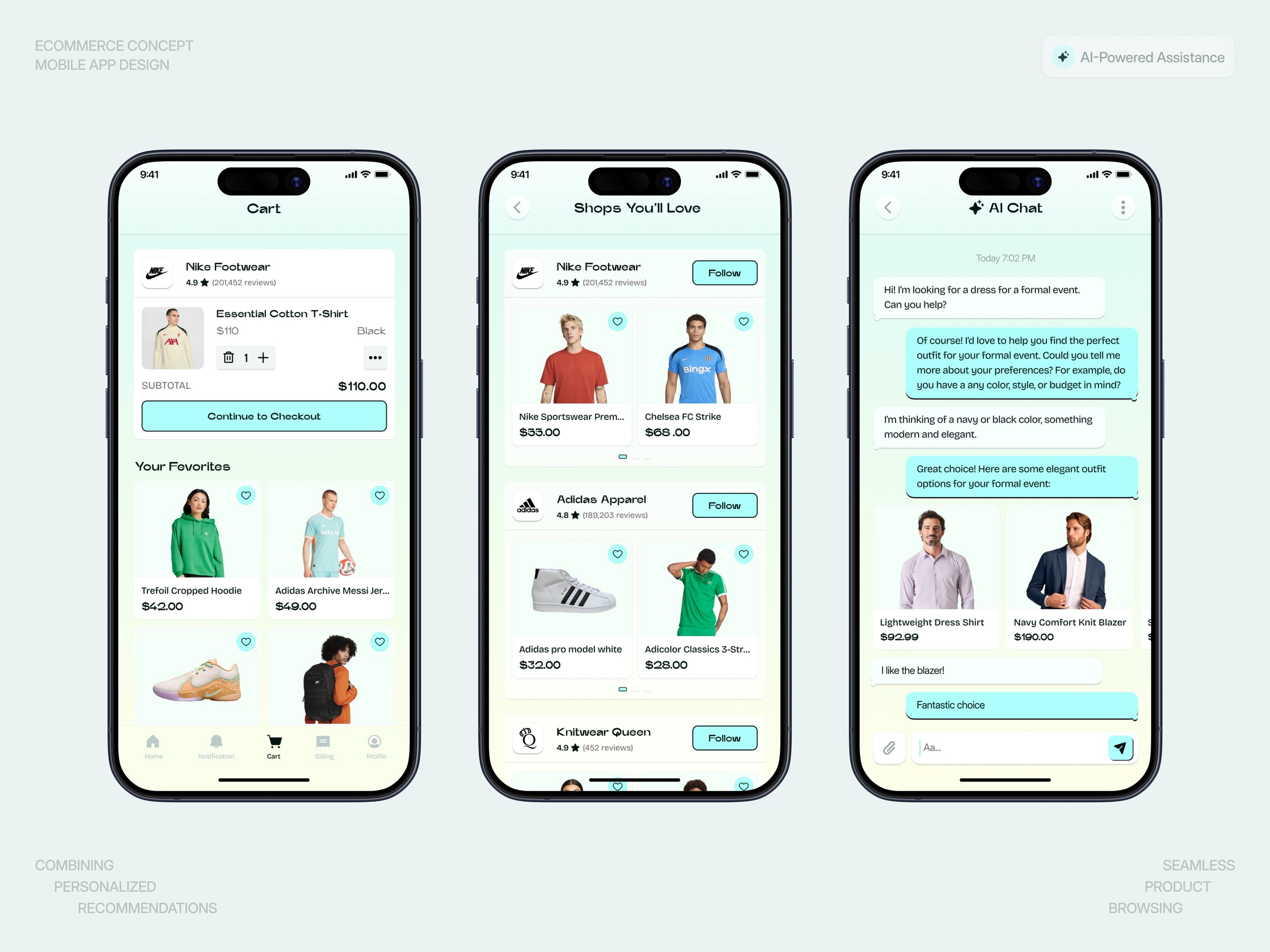 eCommerce Shopping App UI Design