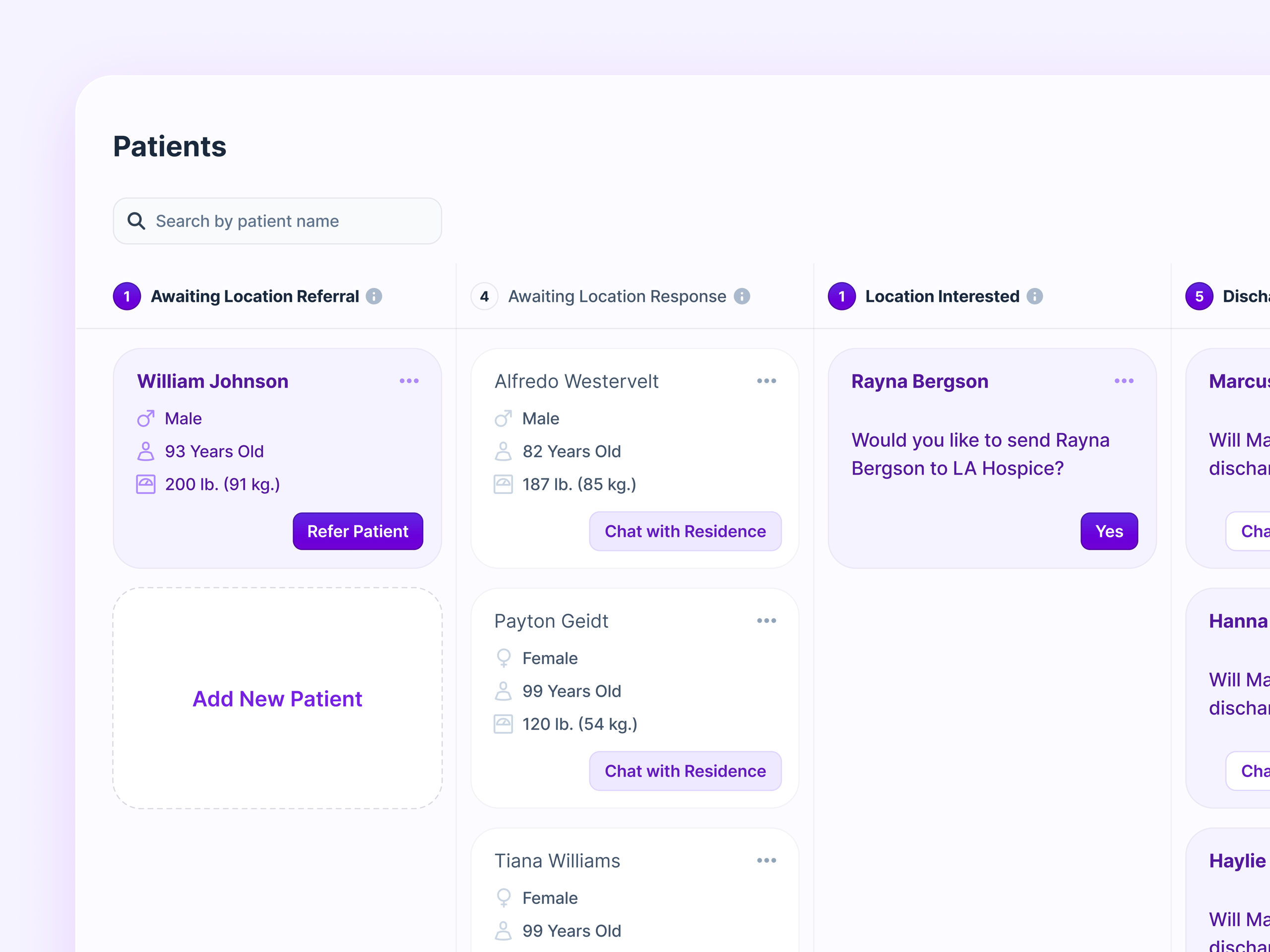Patient Management - Task View