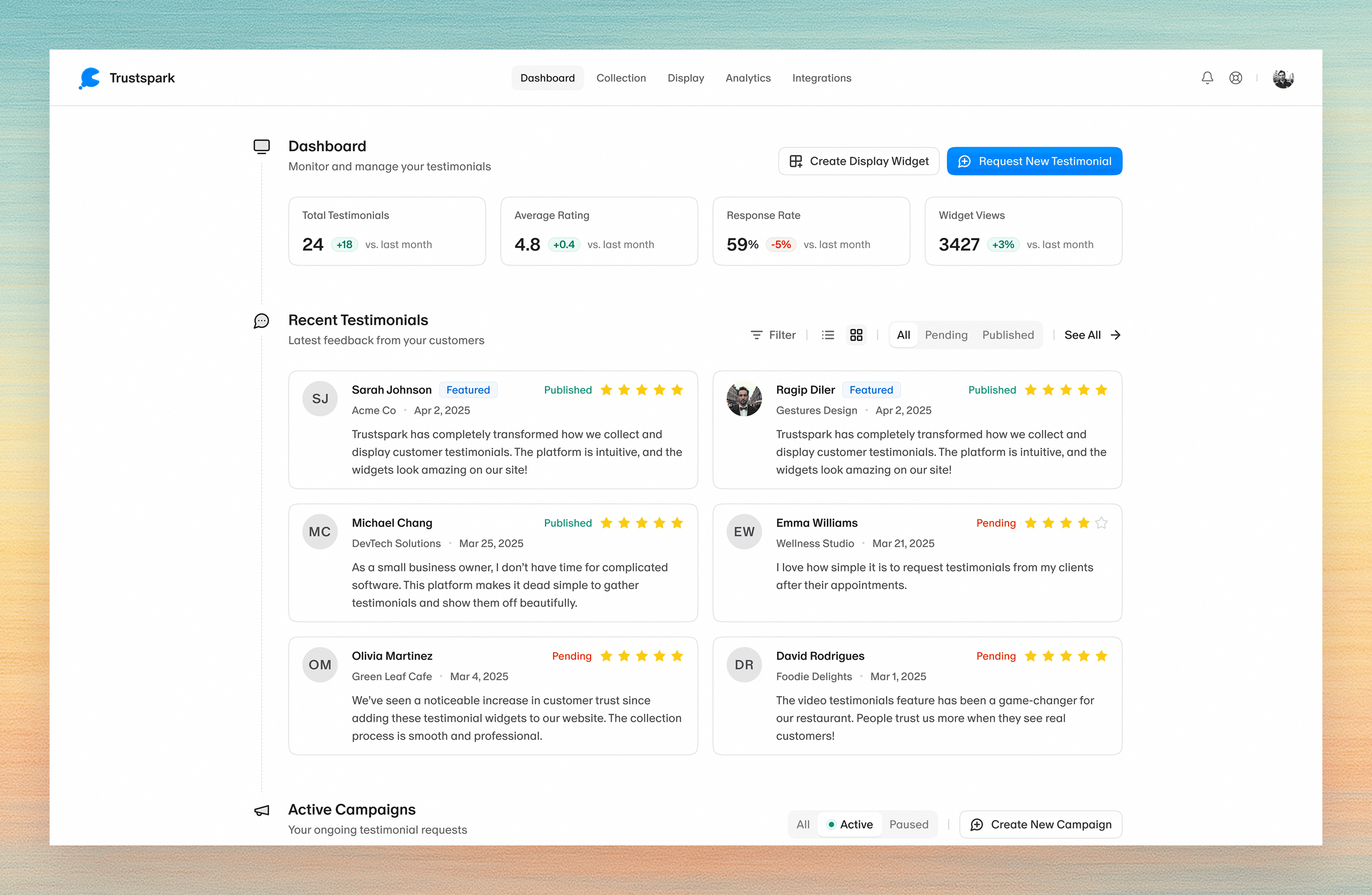 testimonial collection tool