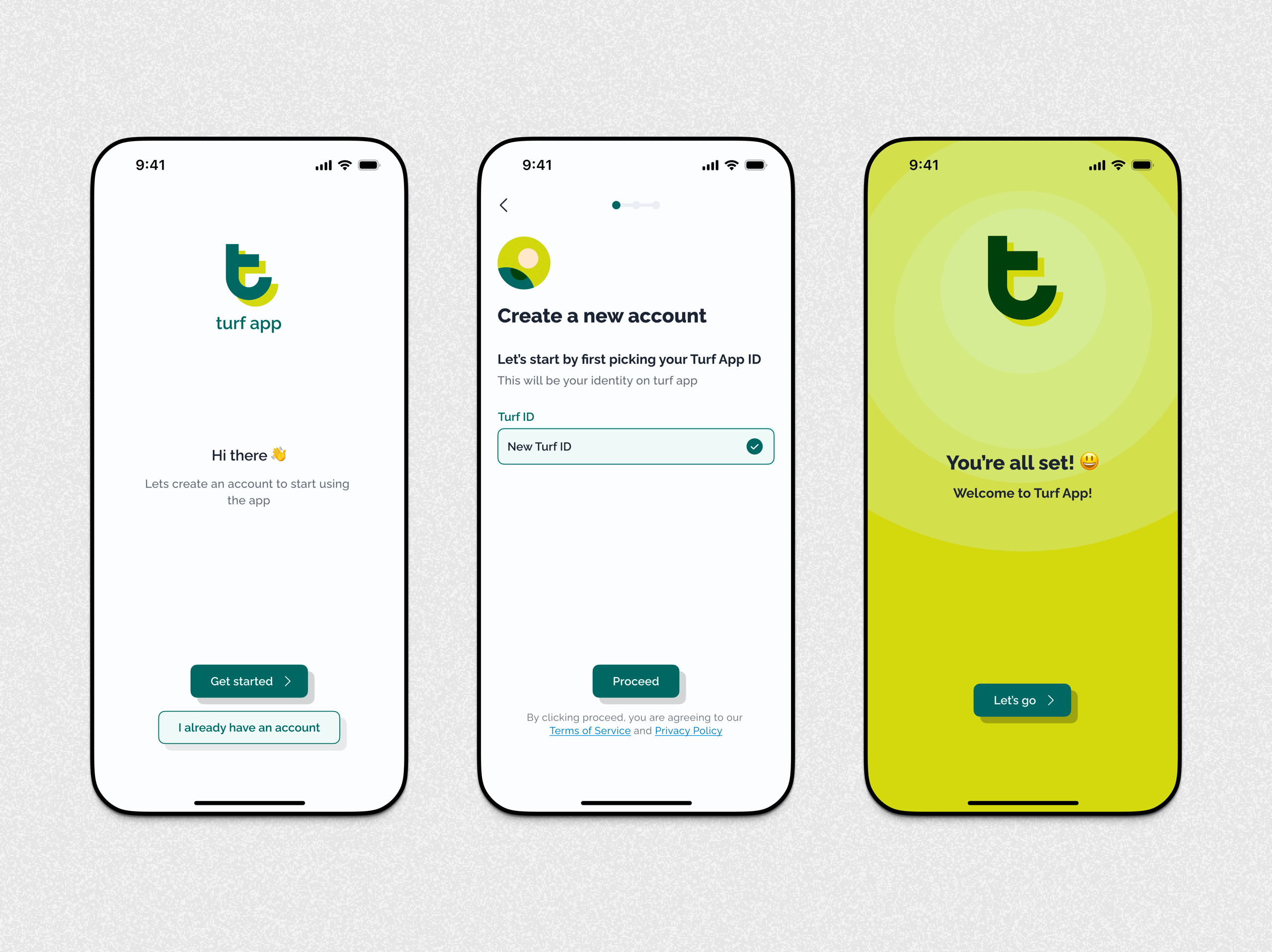 Turf App - Onboarding Experience