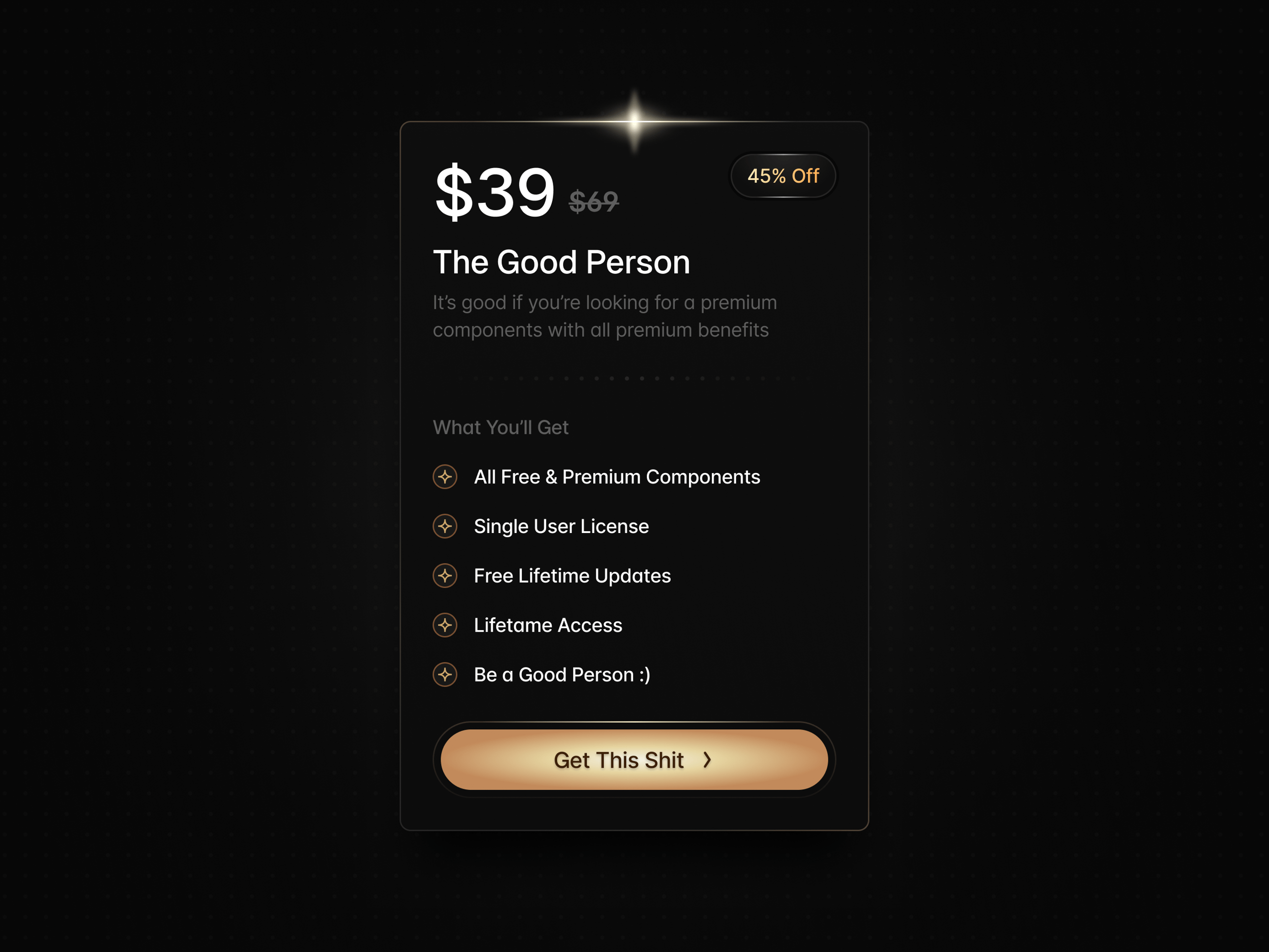 Pricing card design - Componine ✨ 