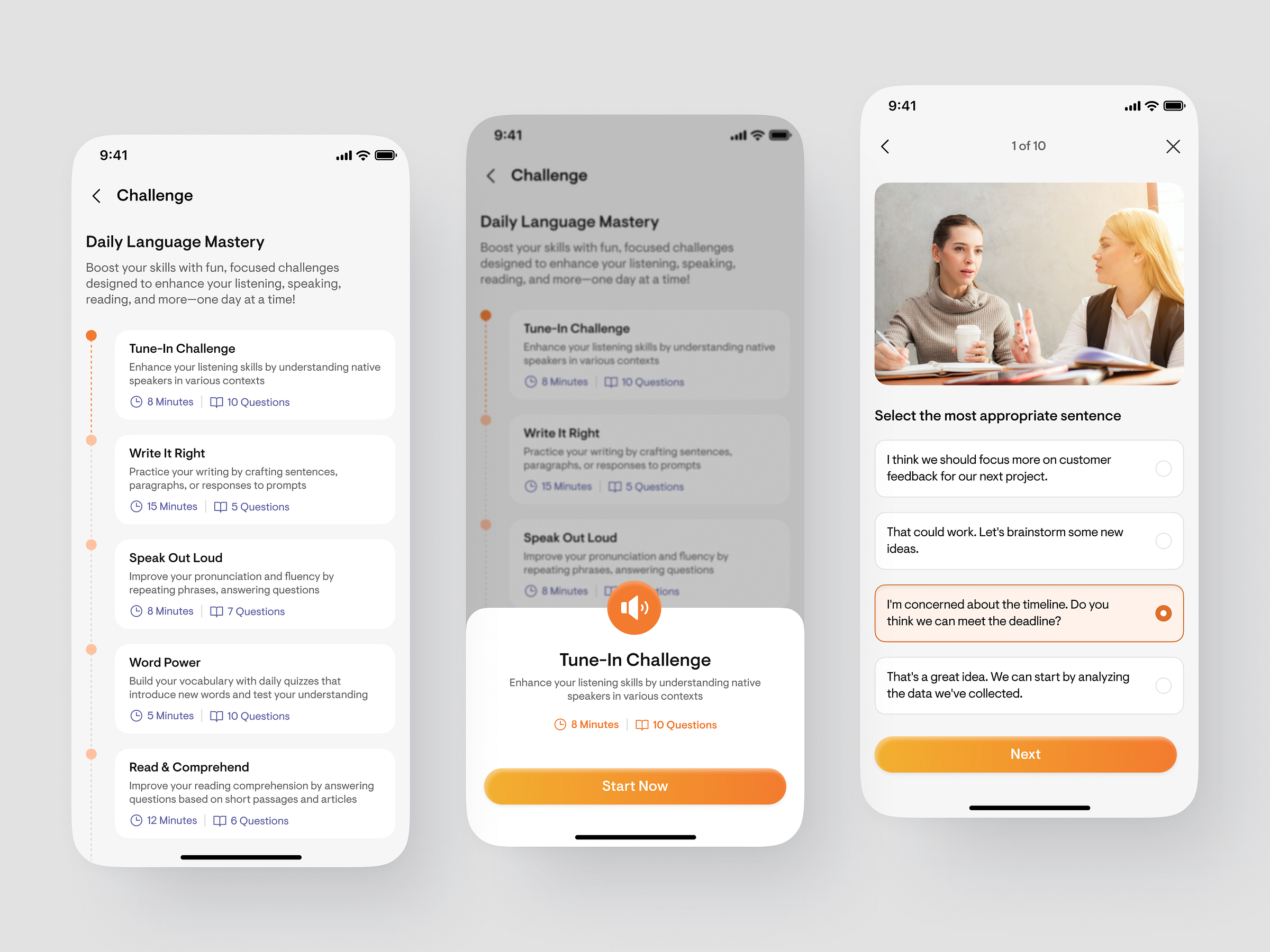 Polyngua - Learning Language App [Daily Challenge Page]