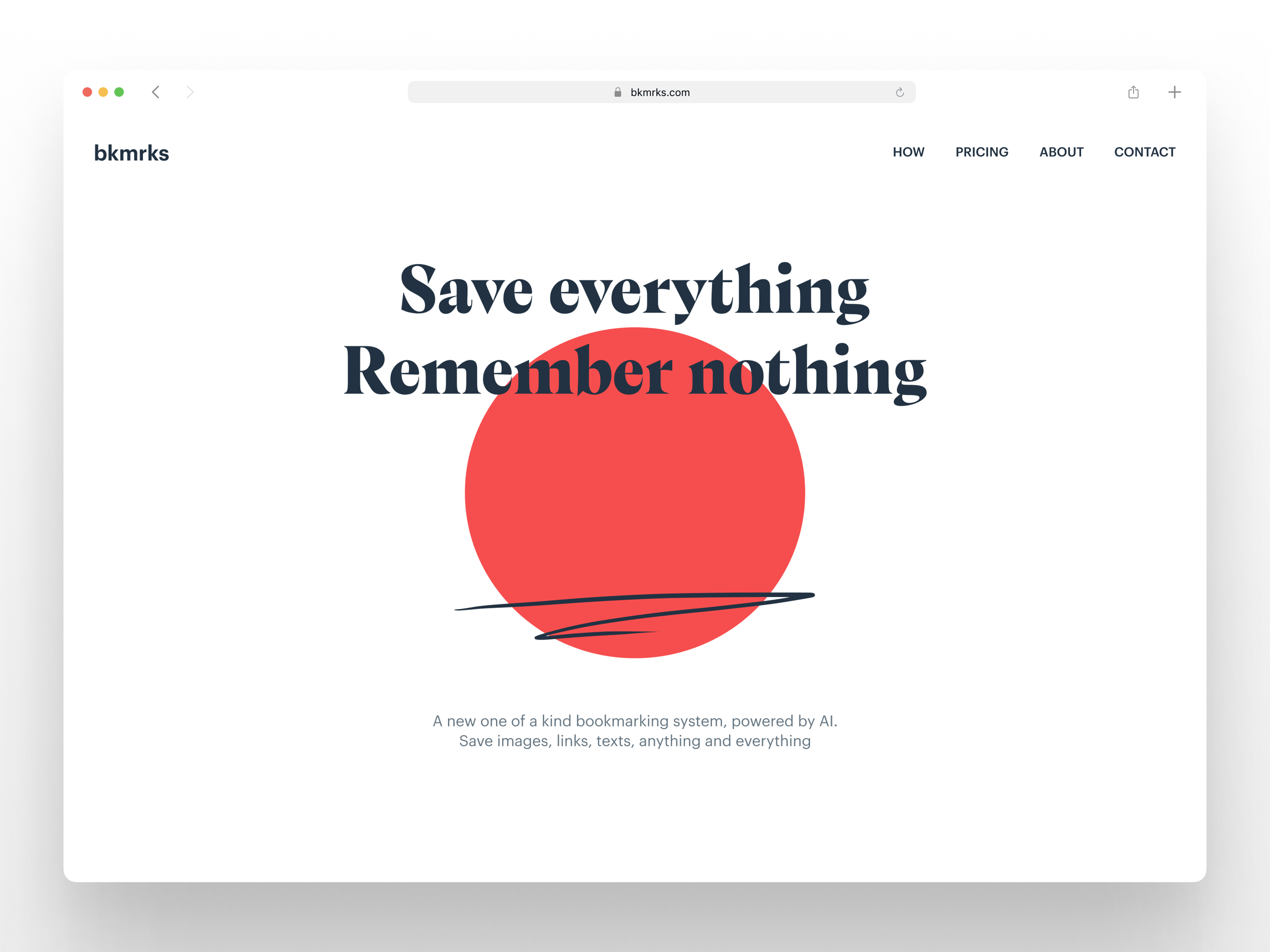 bkmrks: AI-powered bookmarking