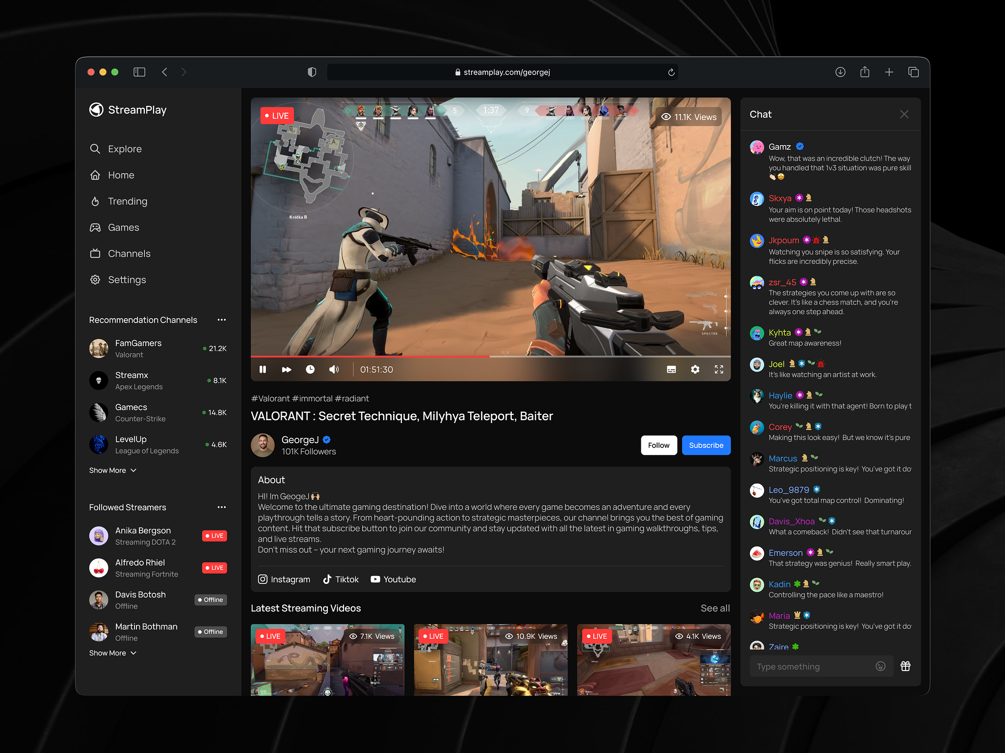 StreamPlay - Game Streaming Platform
