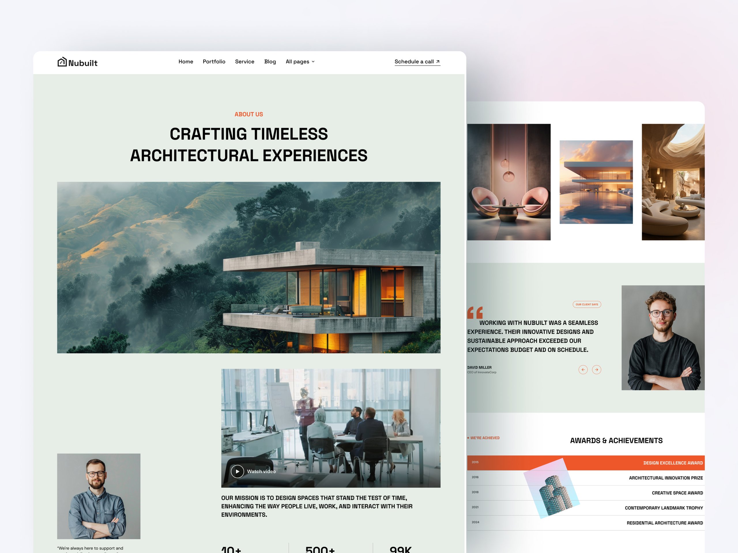 Nubuilt Architecture Agency Website Framer Template by Tarik Eamin | Layers