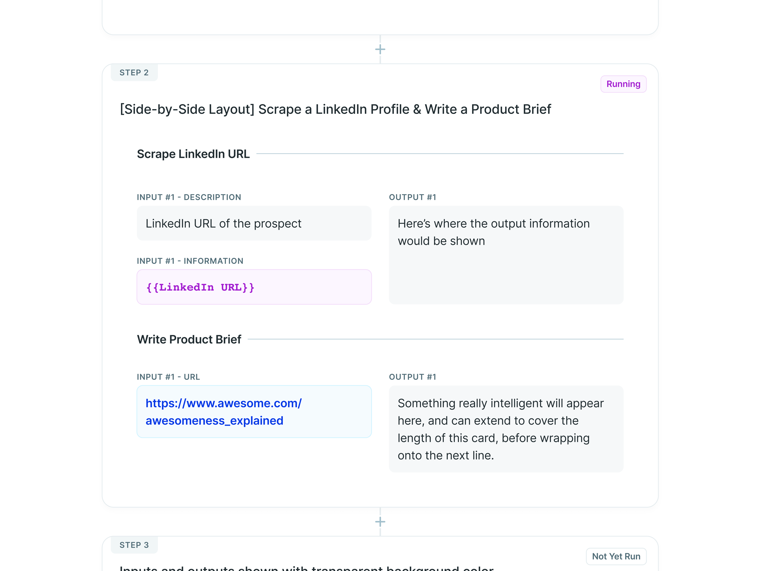 copy.ai Workflows UI