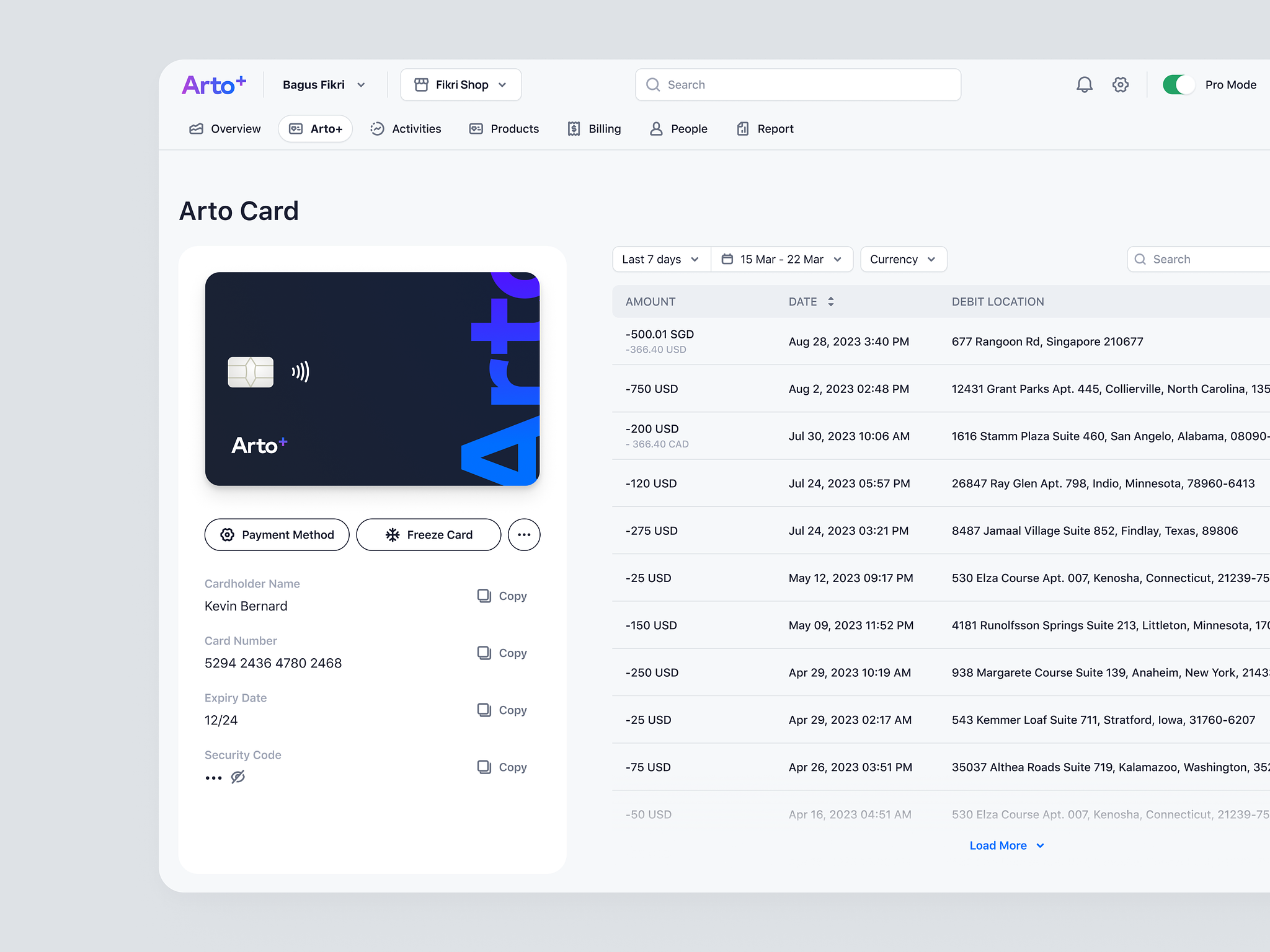 Arto Plus - Arto Card