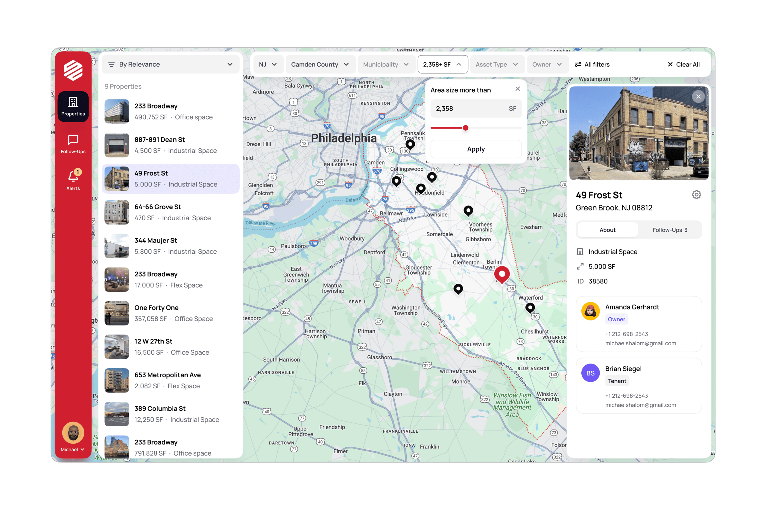 🗝️ commercial real estate platform dashboard design