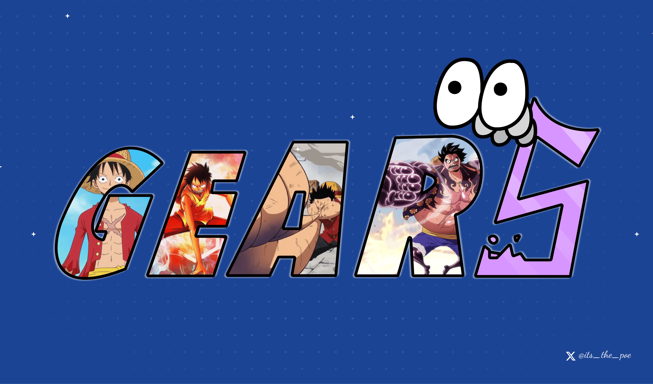 Luffy Gear 5 text
