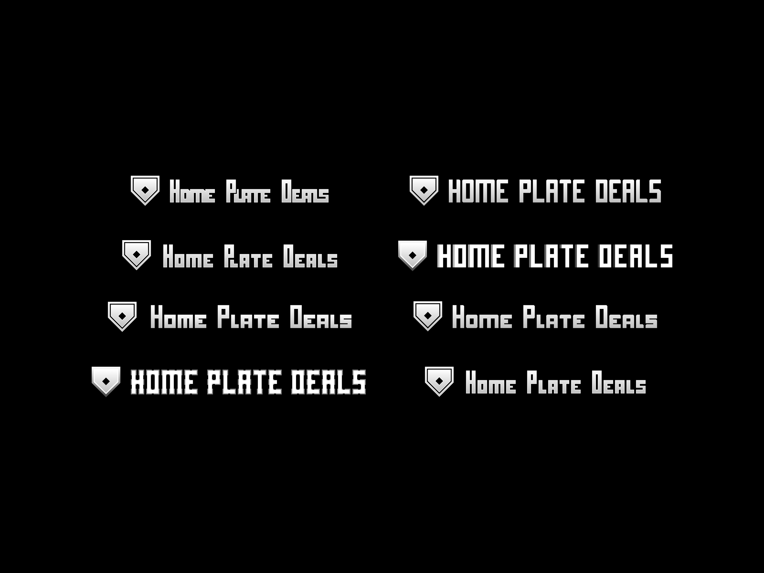 Home Plate Deals Logo & Wordmark Drafts