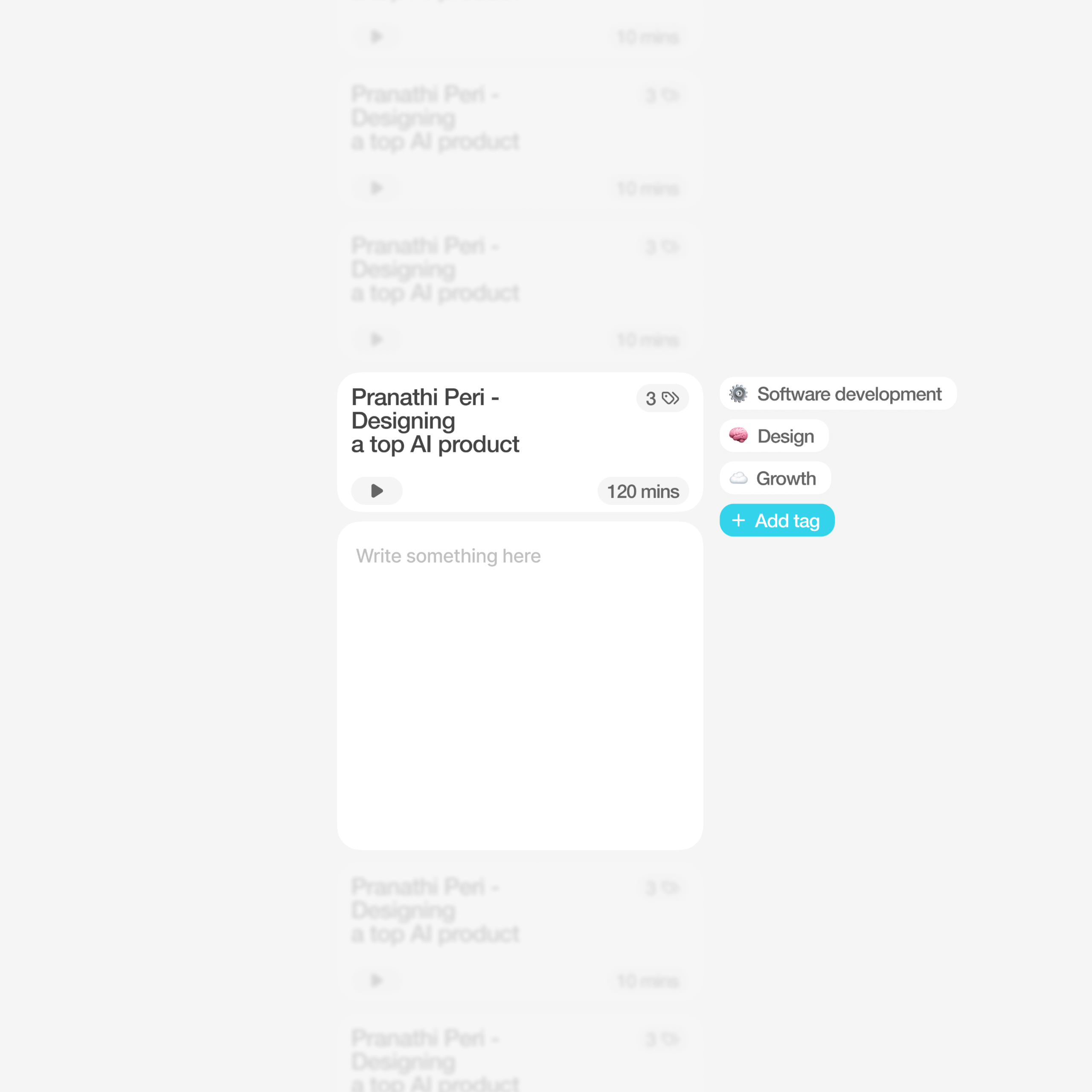 Bookmark UI concept