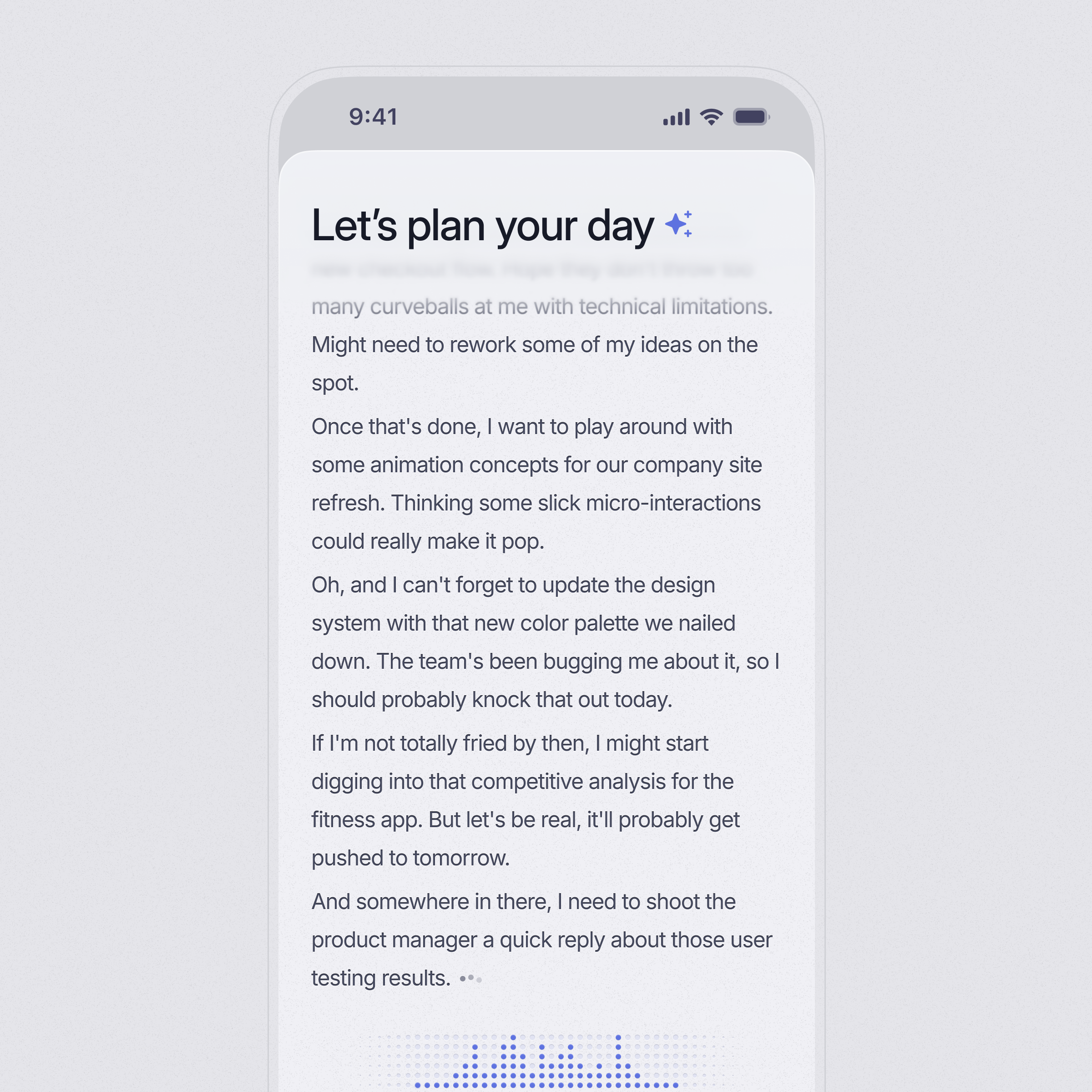 AI Planner → Voice Input ✨