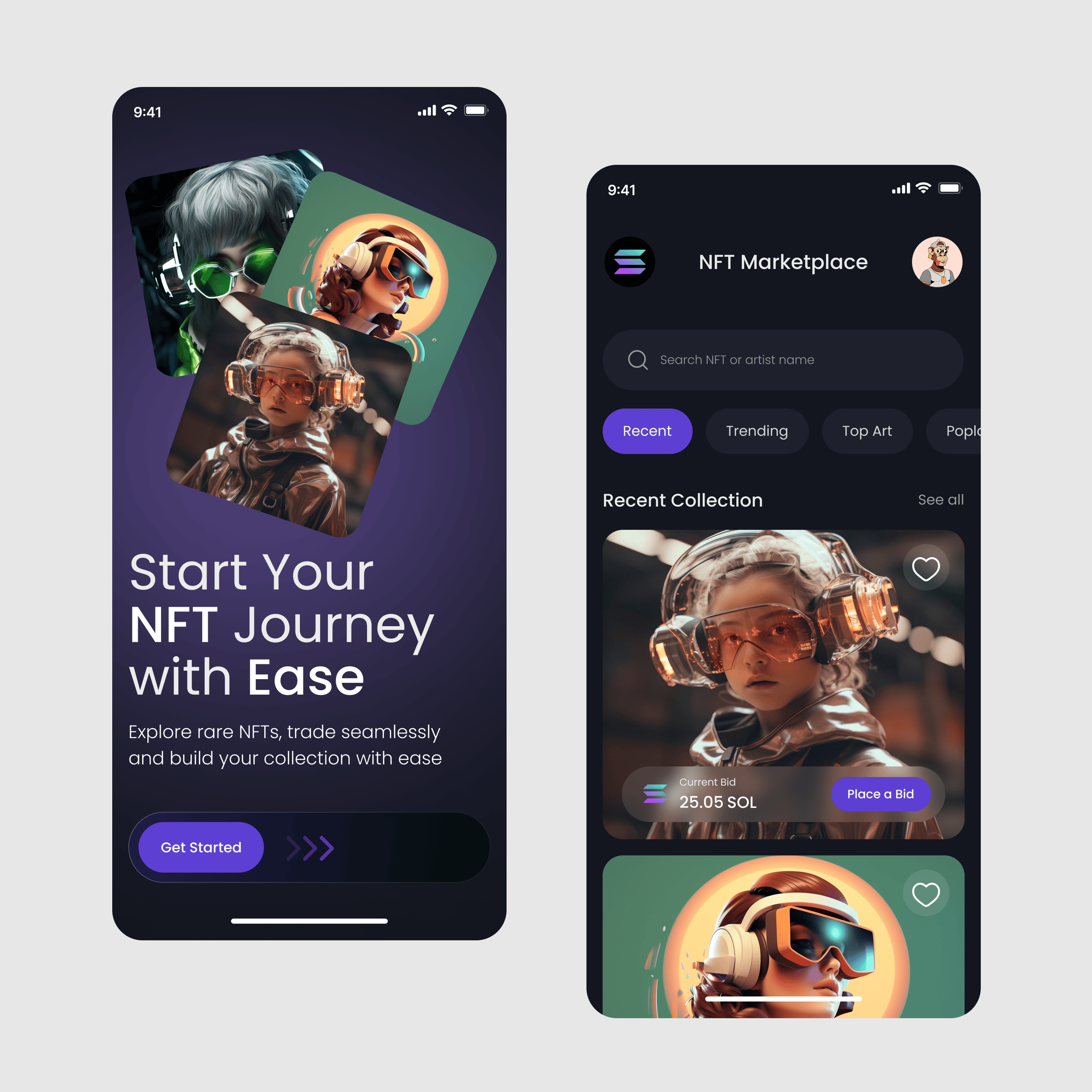 NFT Marketplace Mobile App