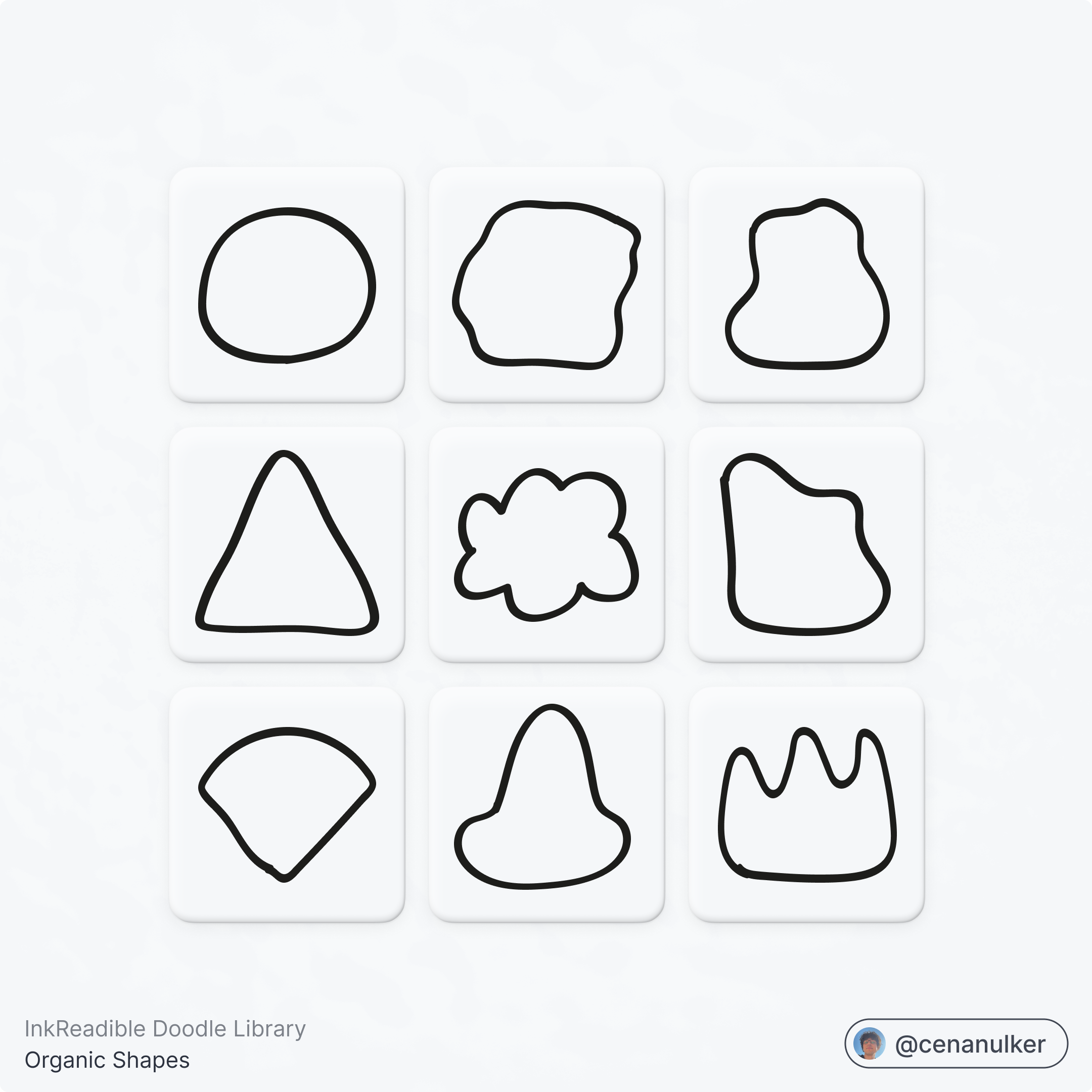 Inkreadible Doodle: Organic Shapes